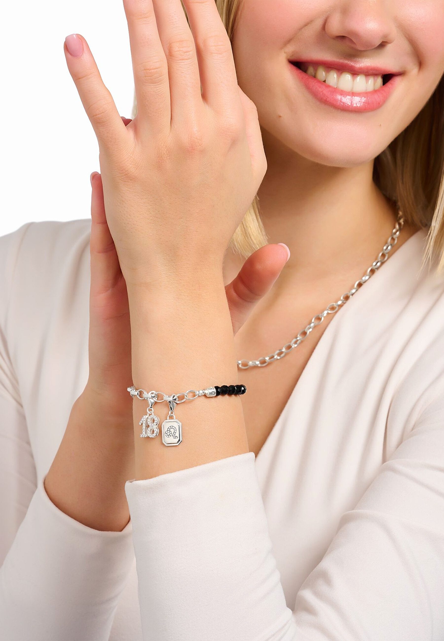 THOMAS SABO Kette mit Anhänger Charm-An...