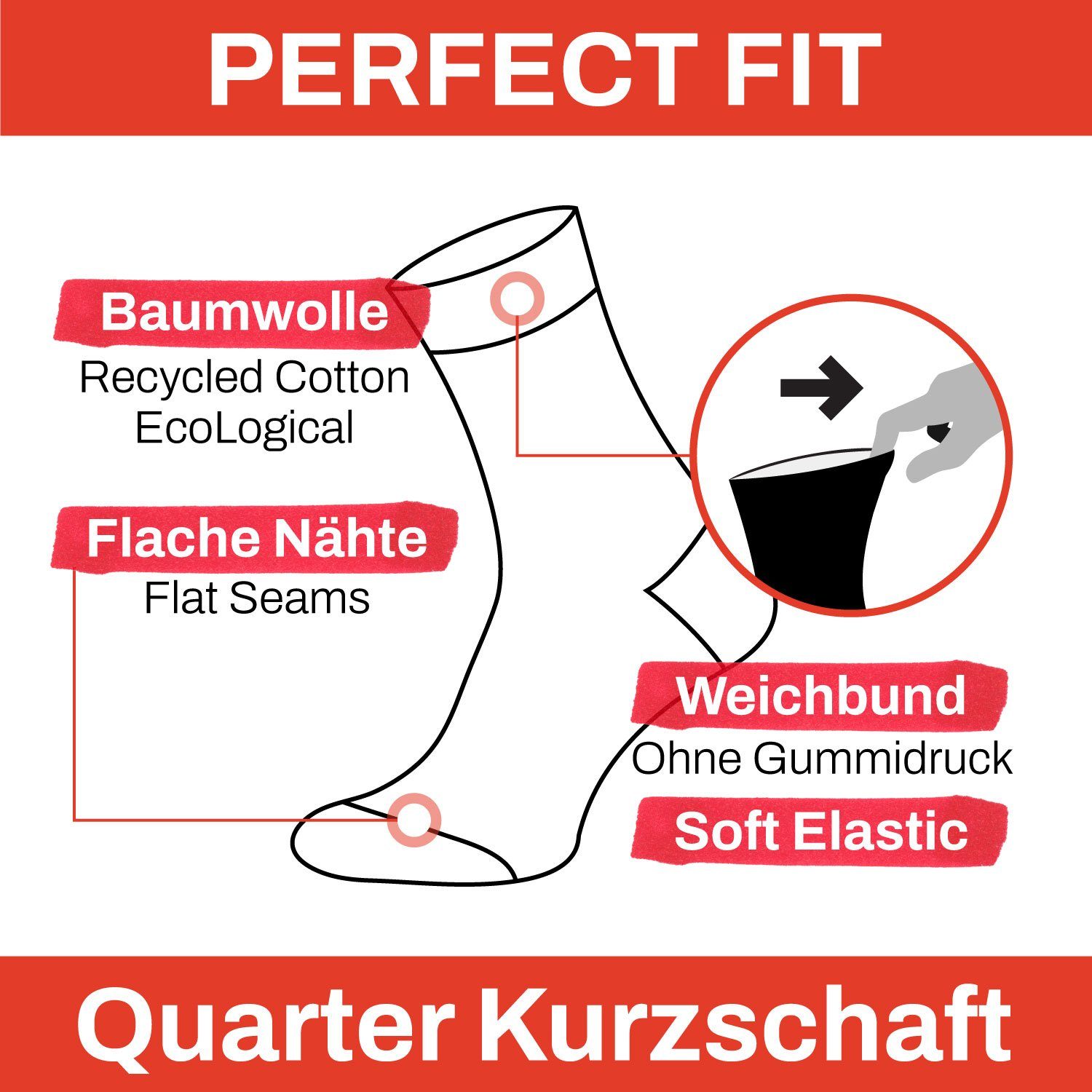 Chili Lifestyle Diabetikersocken Bestcare Gesundheitssocken Herren Damen schwarz grau blau Baumwolle (Multipack, 12-Paar, 4 Farben) Weichbund ohne Gummidruck