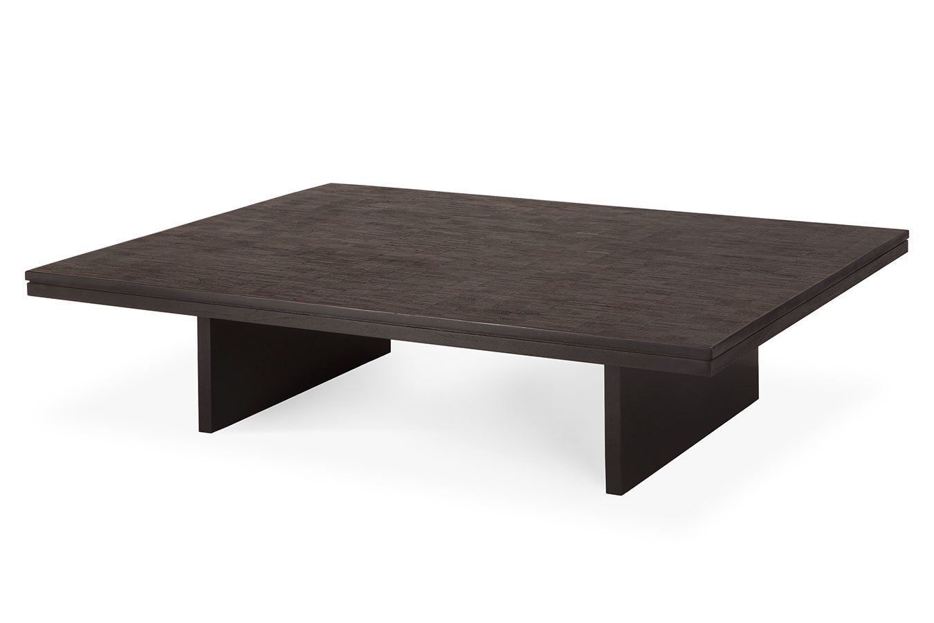 Ethnicraft Couchtisch Couchtisch Grooves Teak schwarz B 140 cm
