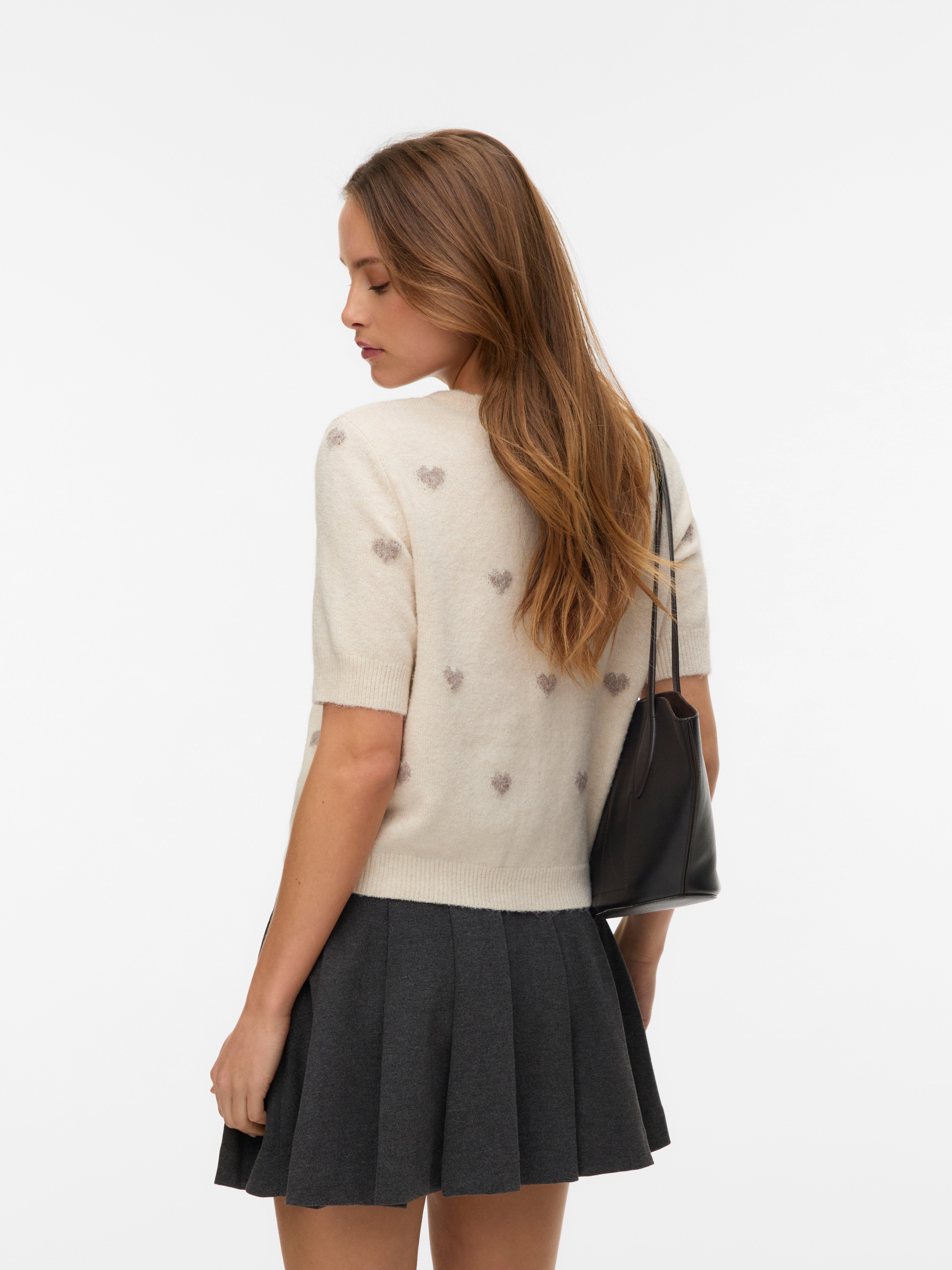 Vero Moda Strickjacke VMDOFFY INTARSIA 2/4 O-NCK CARDIGAN NOOS