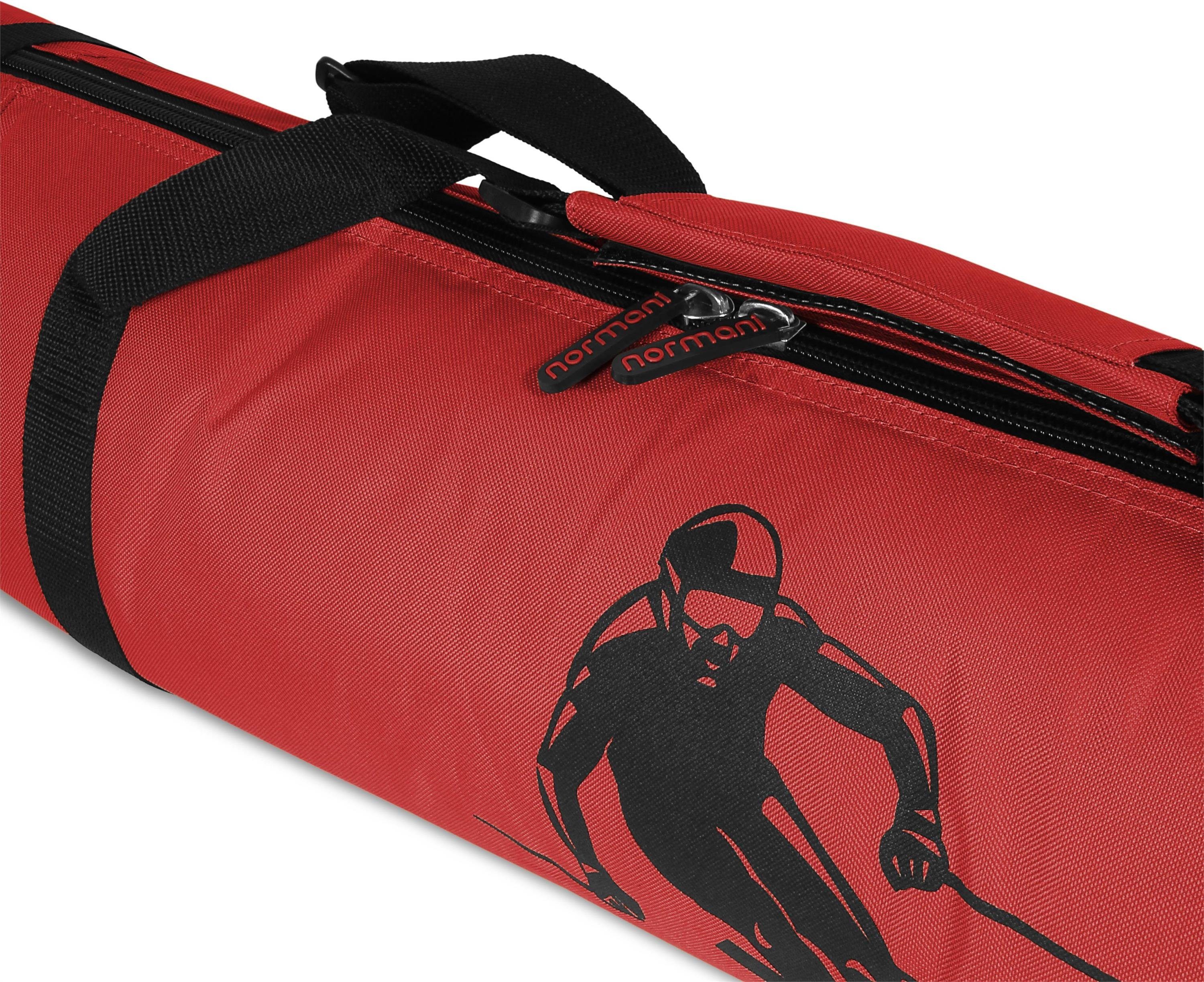 normani Sporttasche Skitasche Alpine Run Skihülle Skitasche und Aufbewahrungstasche Skistöcke für 170, Skier Transporttasche Bordeaux
