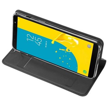 CoolGadget Handyhülle Magnet Case Handy Tasche für Samsung Galaxy J6 2018 5,6 Zoll, Hülle Klapphülle Ultra Slim Flip Cover für Samsung J6 2018 Schutzhülle