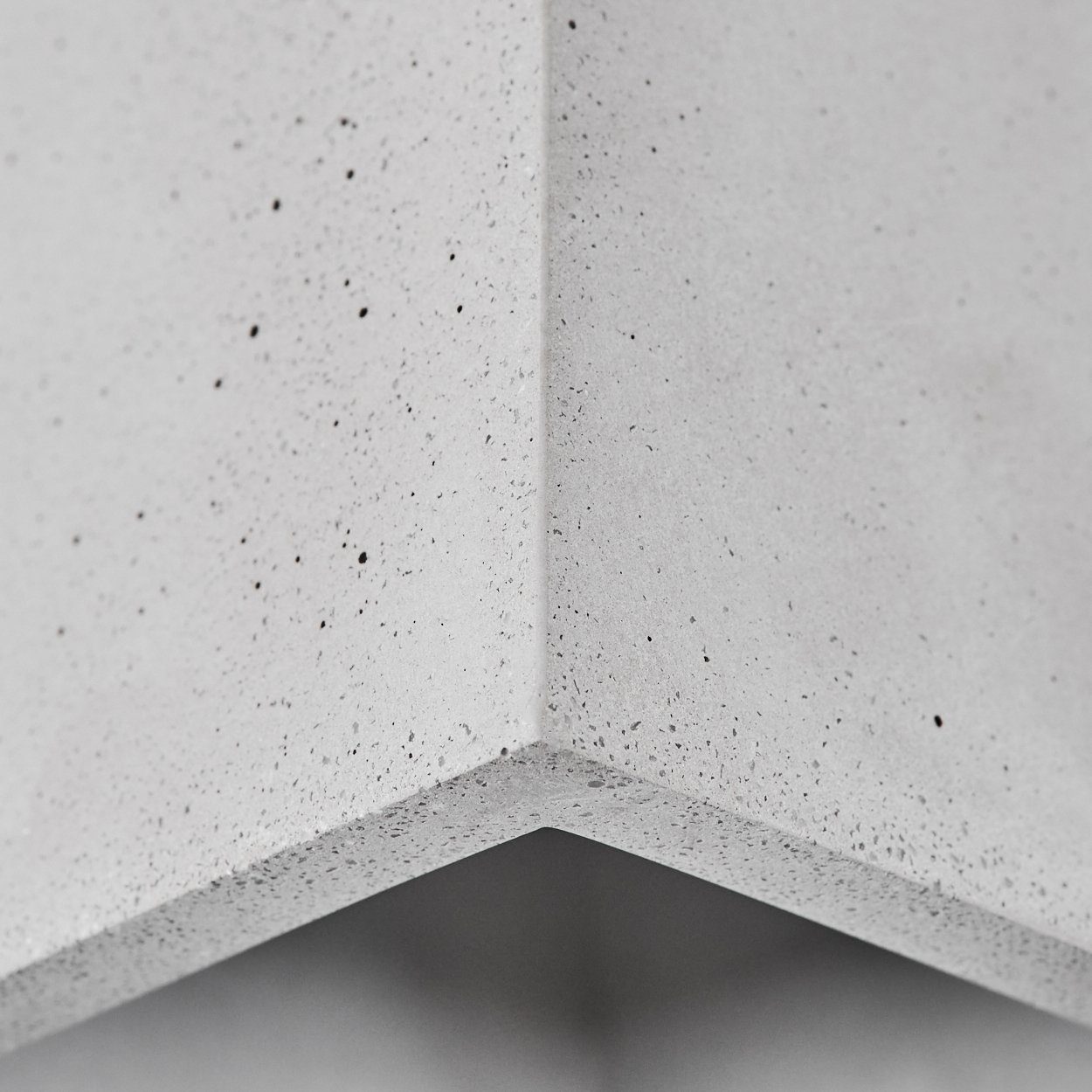 hofstein Deckenleuchte »Portegrandi« moderne Deckenlampe Grau, eckige Beton Leuchtmittel, Design, im schlichten 1xGU10 Leuchte aus ohne in