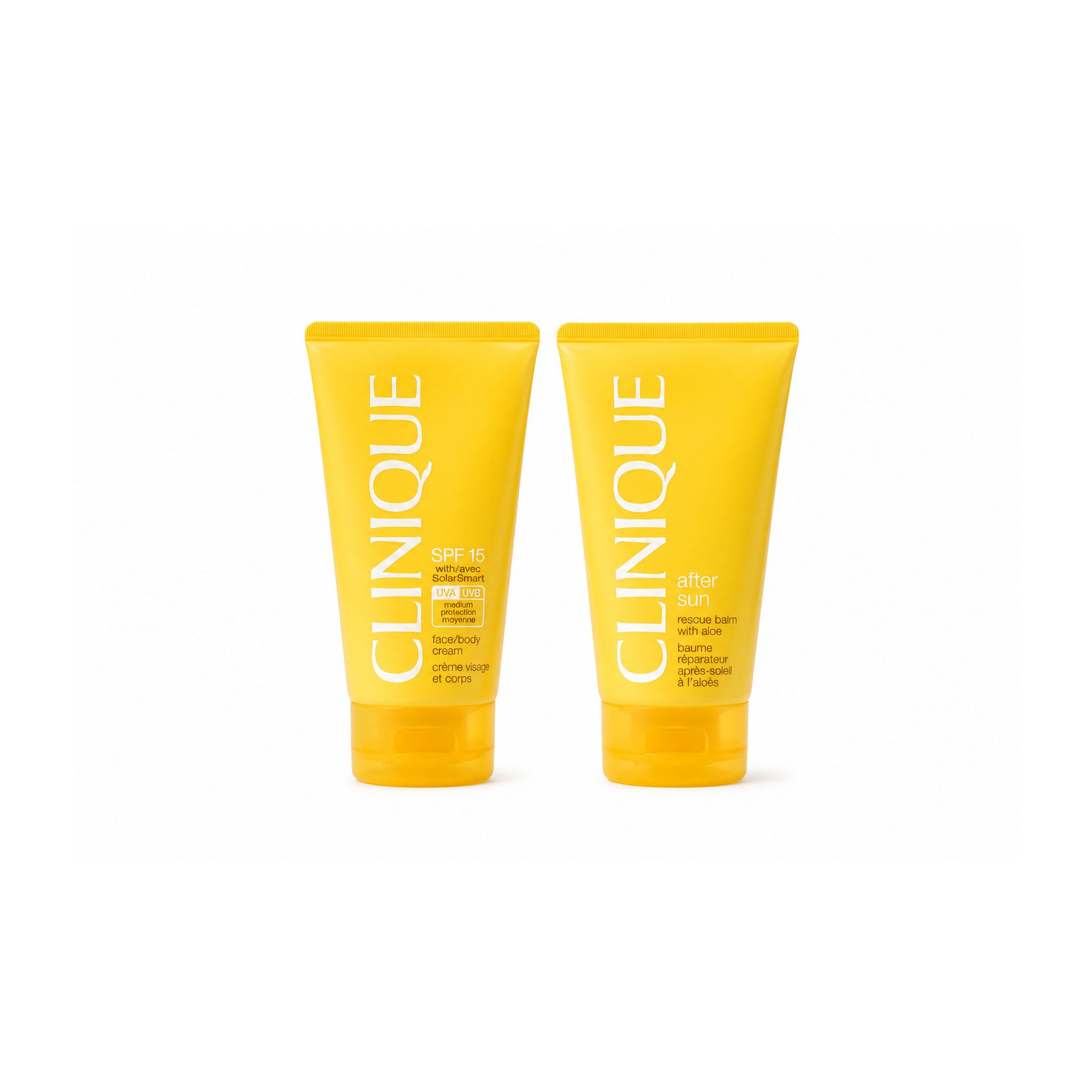 CLINIQUE Bodylotion Clinique SPF15 Face Body Cream & After Sun Balm 2x 150ml