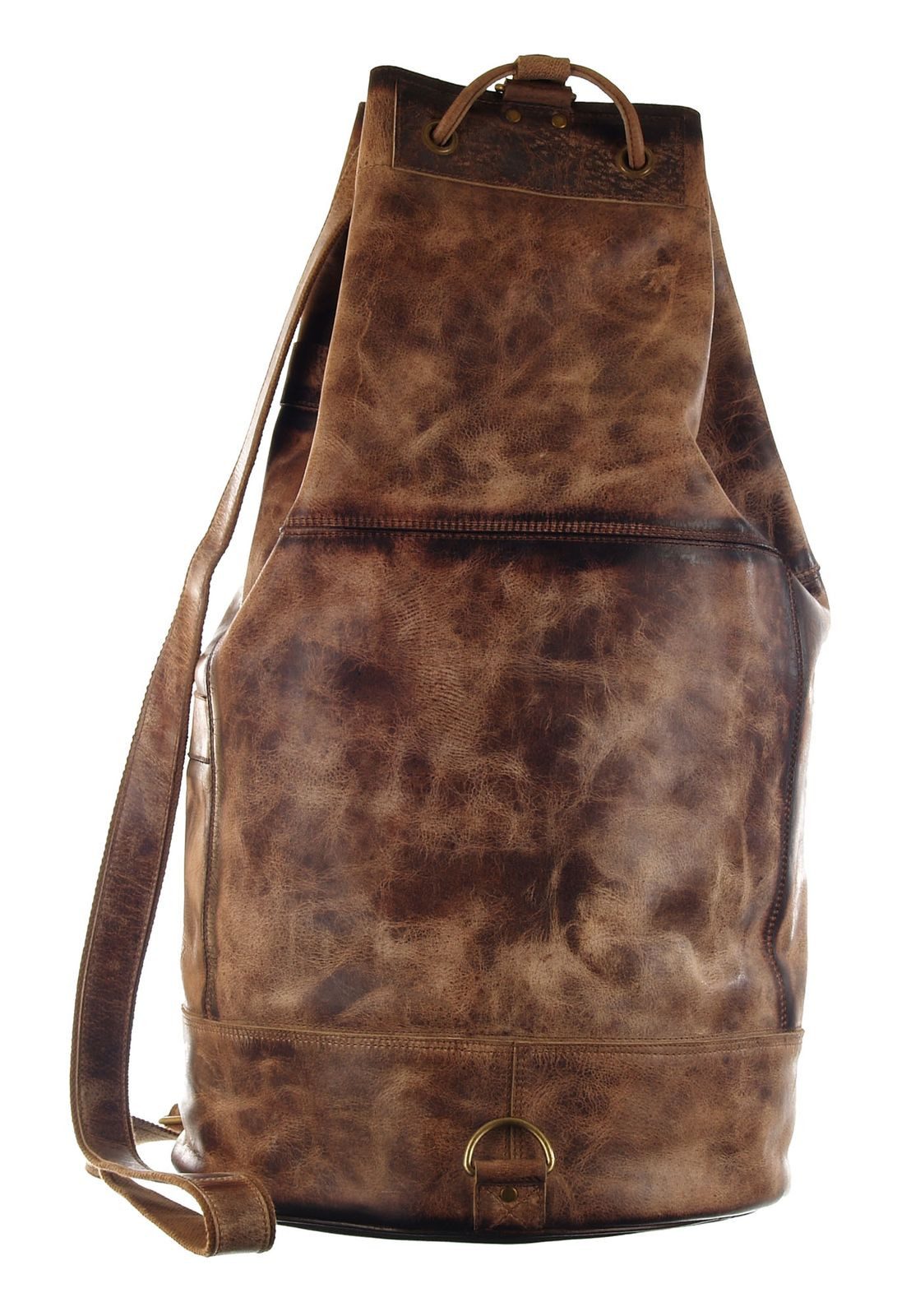 GreenLand Nature Reisetasche Sea Bag, aus echtem Leder