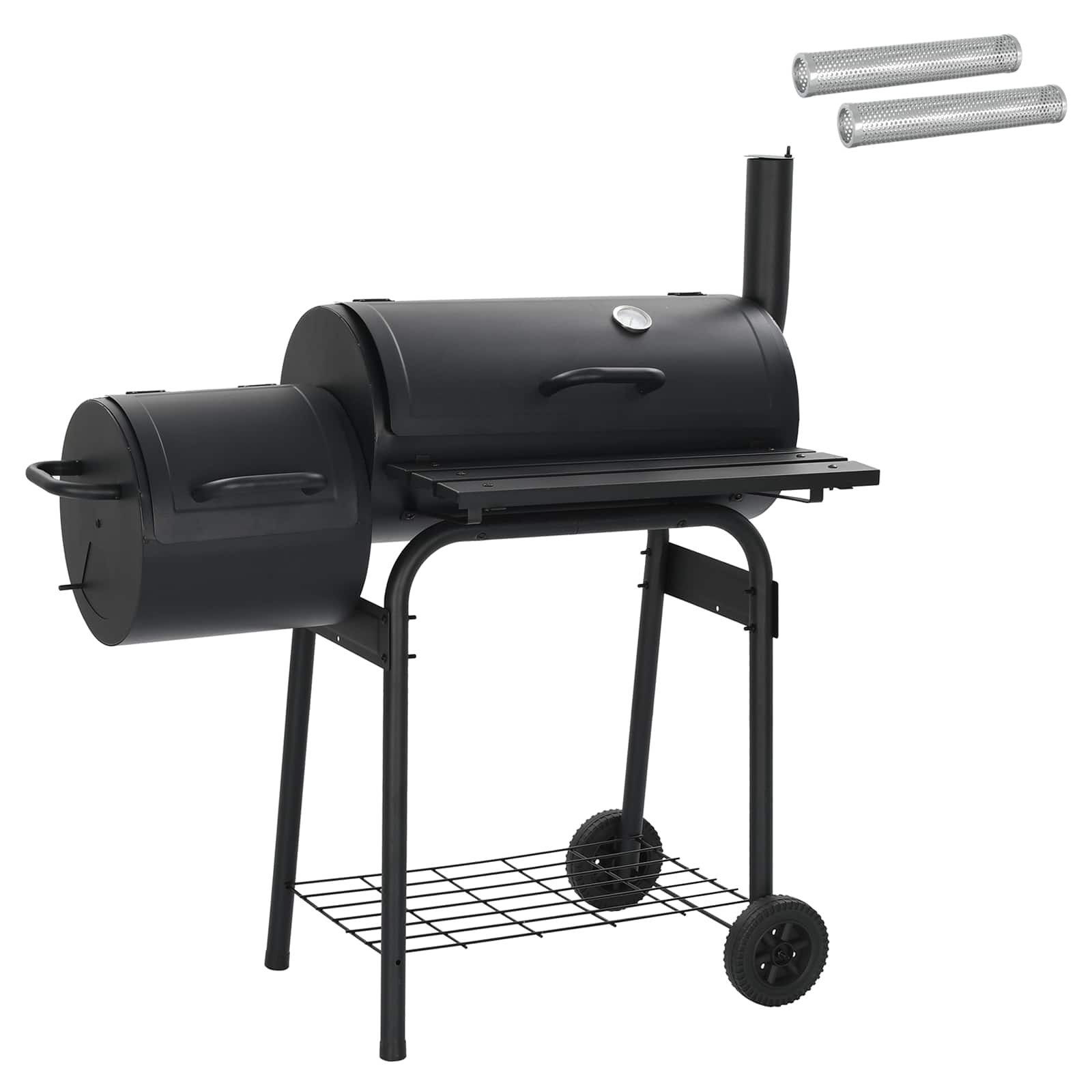 vidaXL Grillkamin Outdoor Grill 103 x 60 x 113 cm Stahl Schwarz