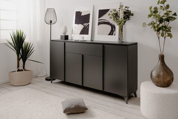 freiraum Sideboard Bertrix, in Schiefer dunkel / anthrazit - 177x92x40cm (BxHxT)