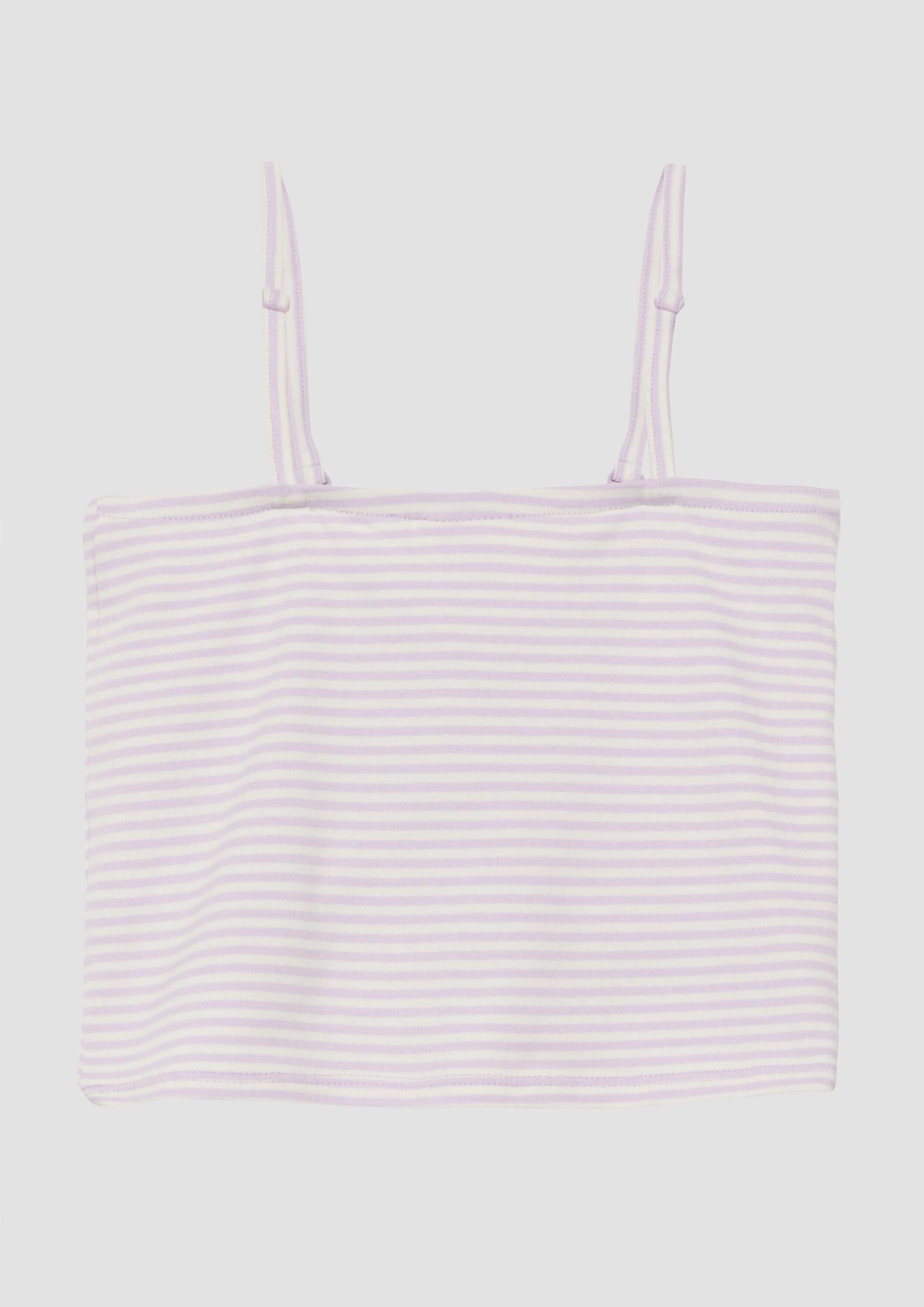 s.Oliver Muskelshirt T-Shirt Cropped Top mit abnehmbaren Trägern