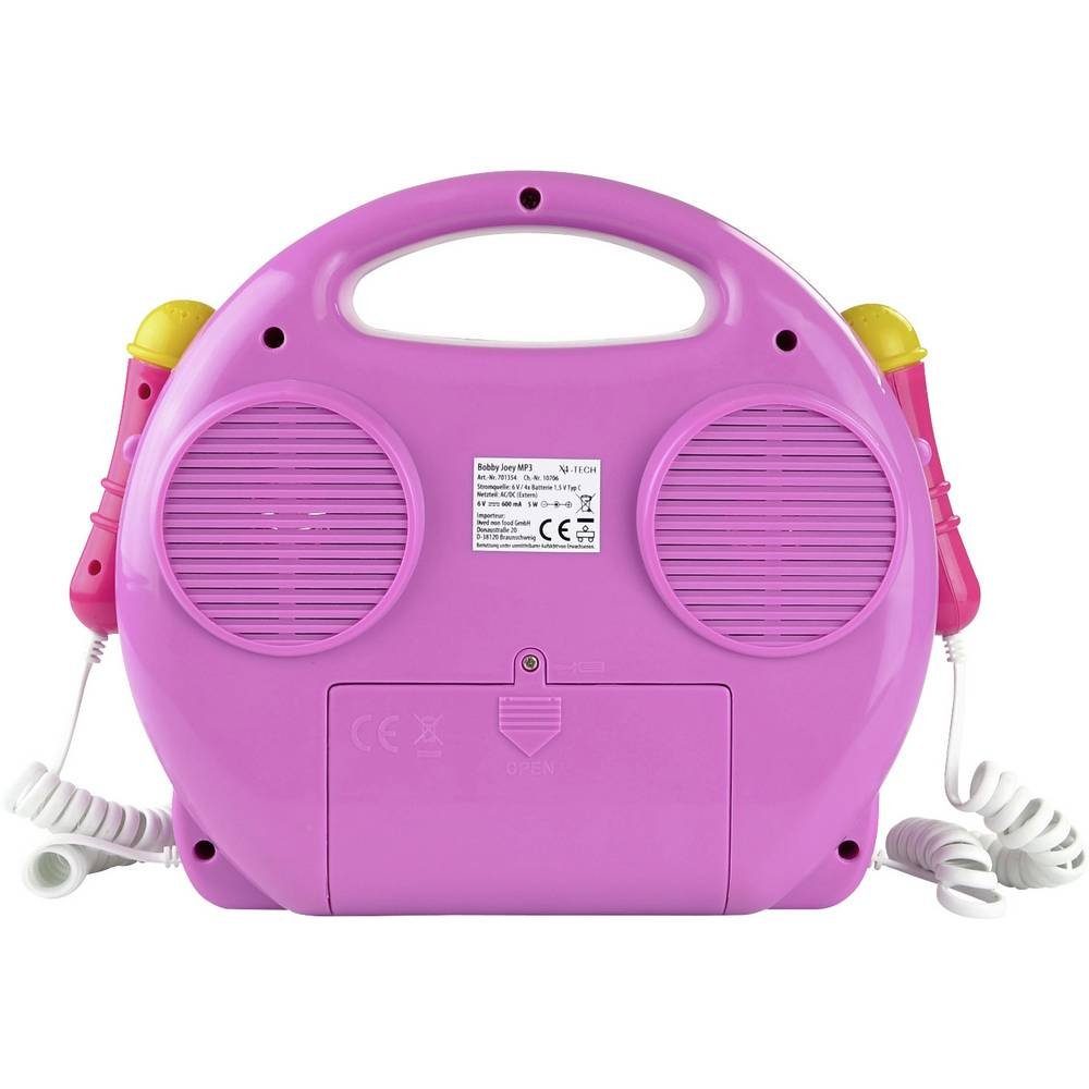 X4-TECH Kinder CD-Player 701354 CD-Player (Inkl. Mikrofon)