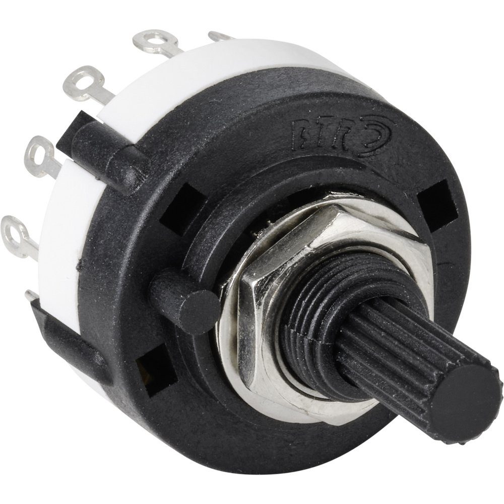 Thumbnail - TRU COMPONENTS Schalter TRU COMPONENTS TC-9415592 SR26A4-1X12-18F20 Drehschalter 250 V 150 mA (SR26A4-1X12-18F20)