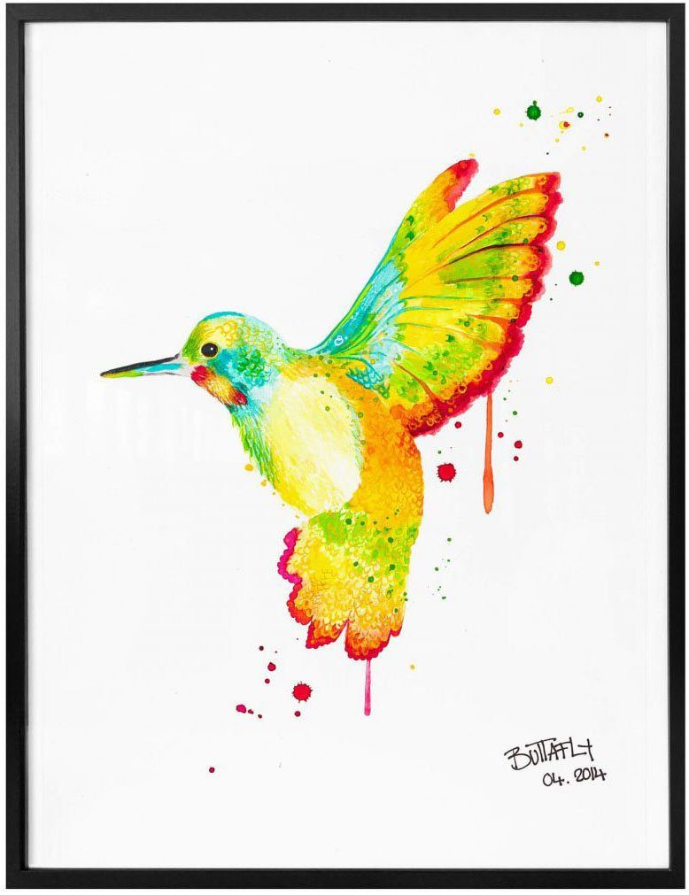 Wall-Art Poster Kolibri, Bild, Wandbild, St), (1 Vögel Poster, Wandposter