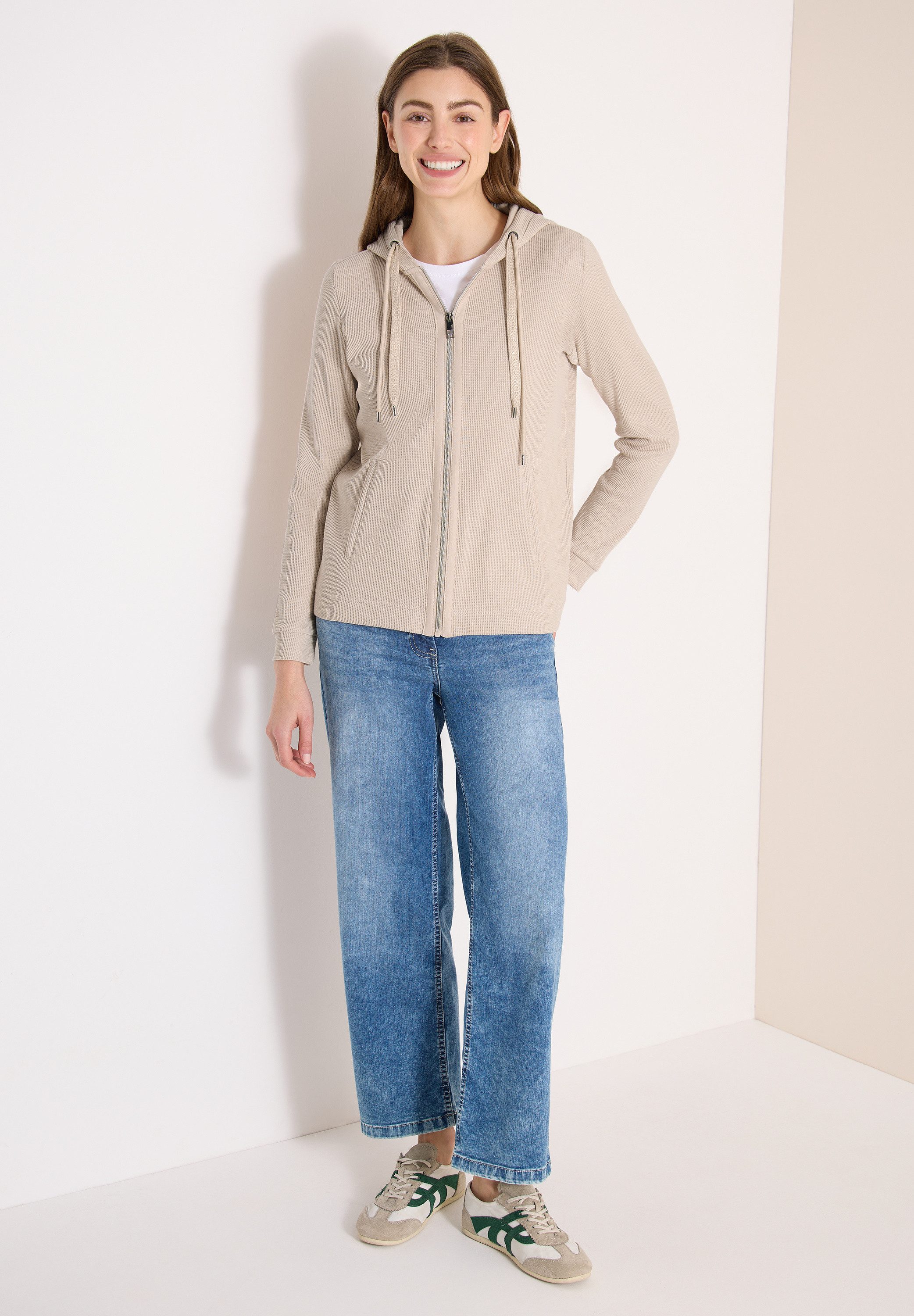 CECIL Cardigan mit Kapuze