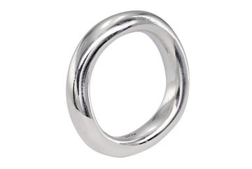 SILBERMOOS Silberring Bandring "Schlicht und Gewellt", 925 Sterling Silber