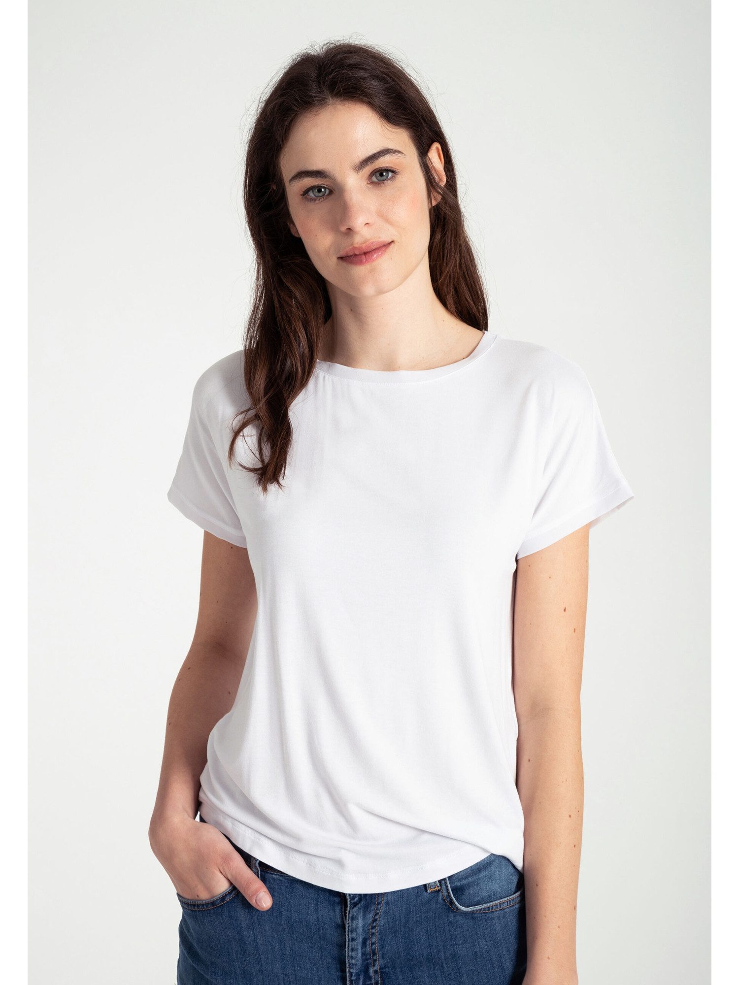 MORE&MORE Kurzarmshirt Paillettenherzenshirt günstig online kaufen