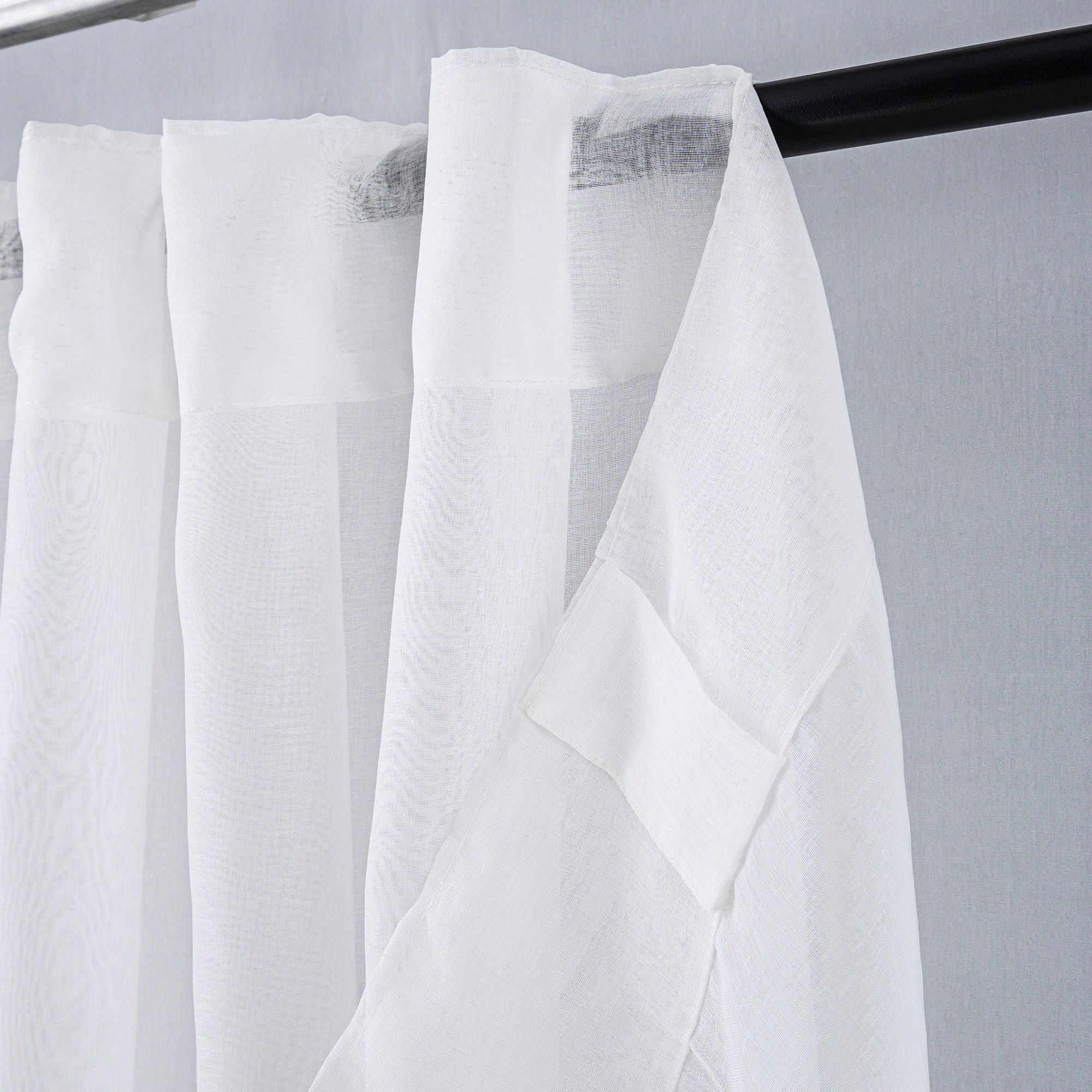 Brilliant Gardine / Transparent / Verdeckte Schlaufe / 140x245cm / #9005, S günstig online kaufen