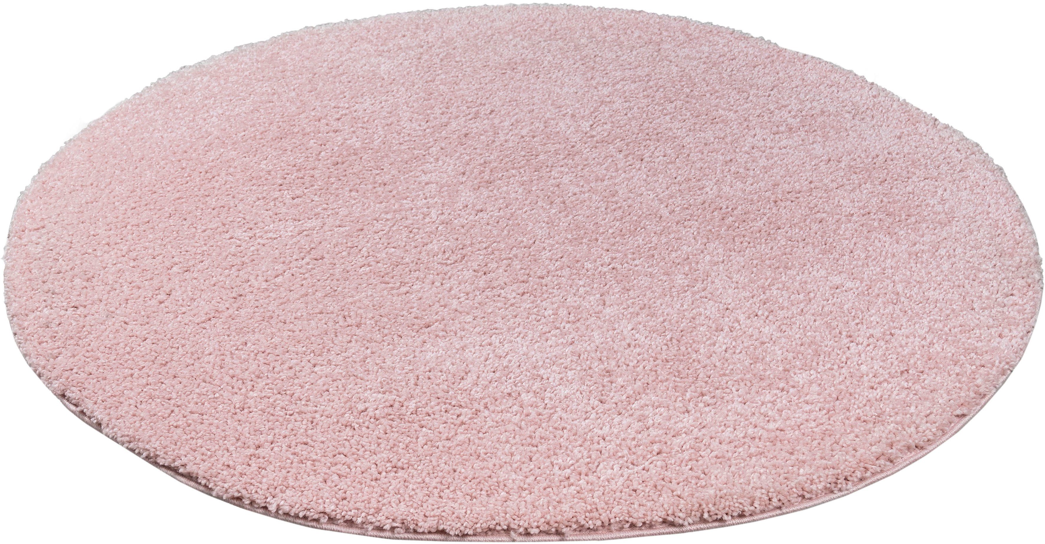 OTTO home Hochflor-Teppich Viva Shaggy, in Standard- und Premium-Qualität, 30 mm oder 45 mm Höhe, rund, Uni Farben, einfarbig, weich, kuschelig, Läufer, Kundenliebling