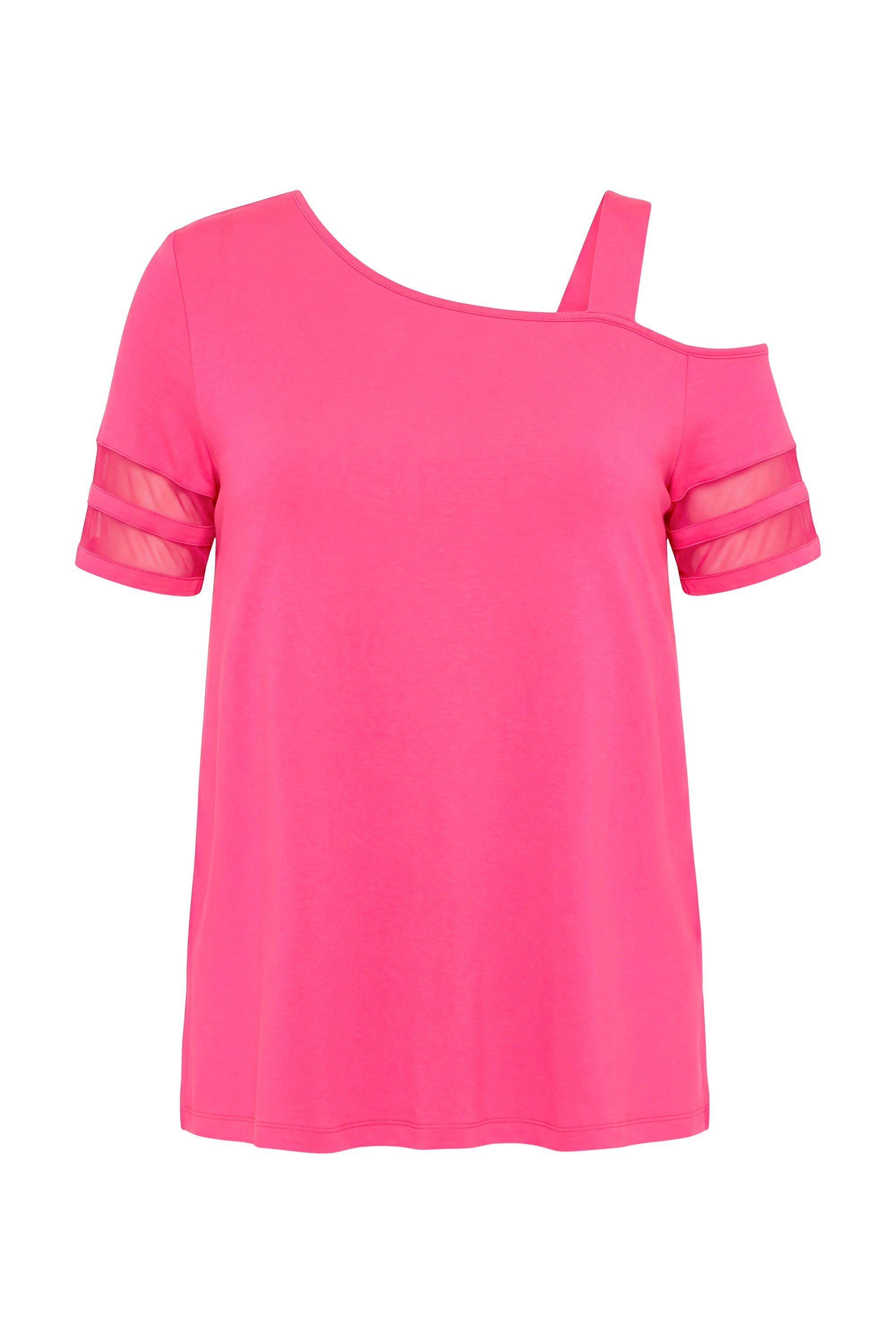 Angel of Style T-Shirt T-Shirt A-Linie Schulter-CutOut Halbarm mit Mesh