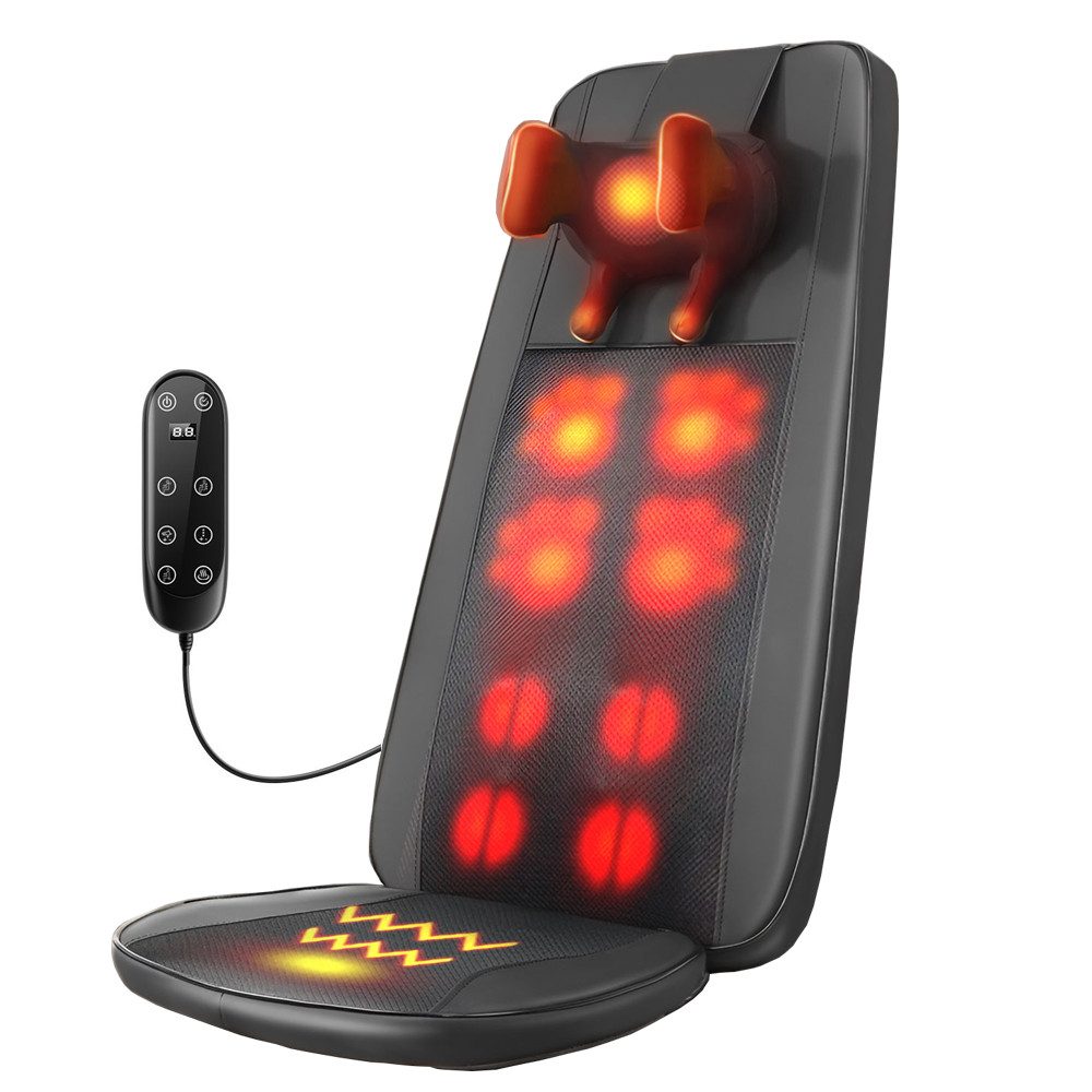 Massagegerät 3 Massagetechniken Rückenmassagegerät, mit Wärmefunktion,Fernbedienung