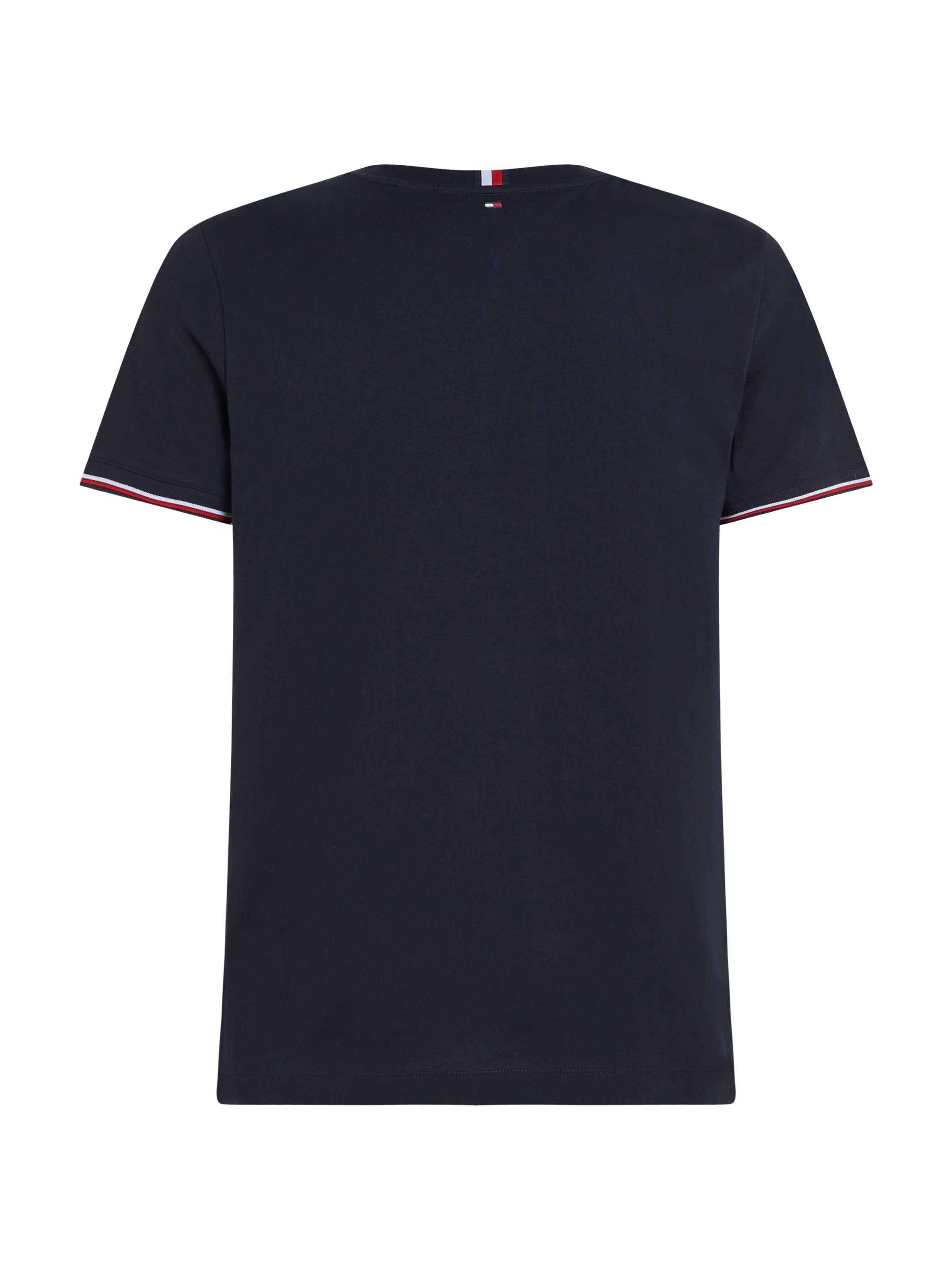 Hilfiger TOMMY LOGO TIPPED Tommy Sky T-Shirt TEE Desert