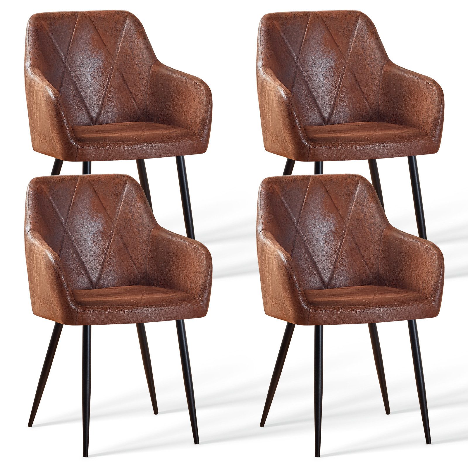 JYMTOM Esszimmerstuhl mit gepolstertem Sitz, Wohnzimmerstuhl, Polsterstuhl, günstig online kaufen