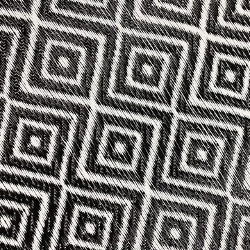 Outdoorteppich Kunststoff-Teppich mit Rautenmuster, Outdoorteppich in schwarz, TeppichHome24, Rechteckig, Höhe: 5 mm
