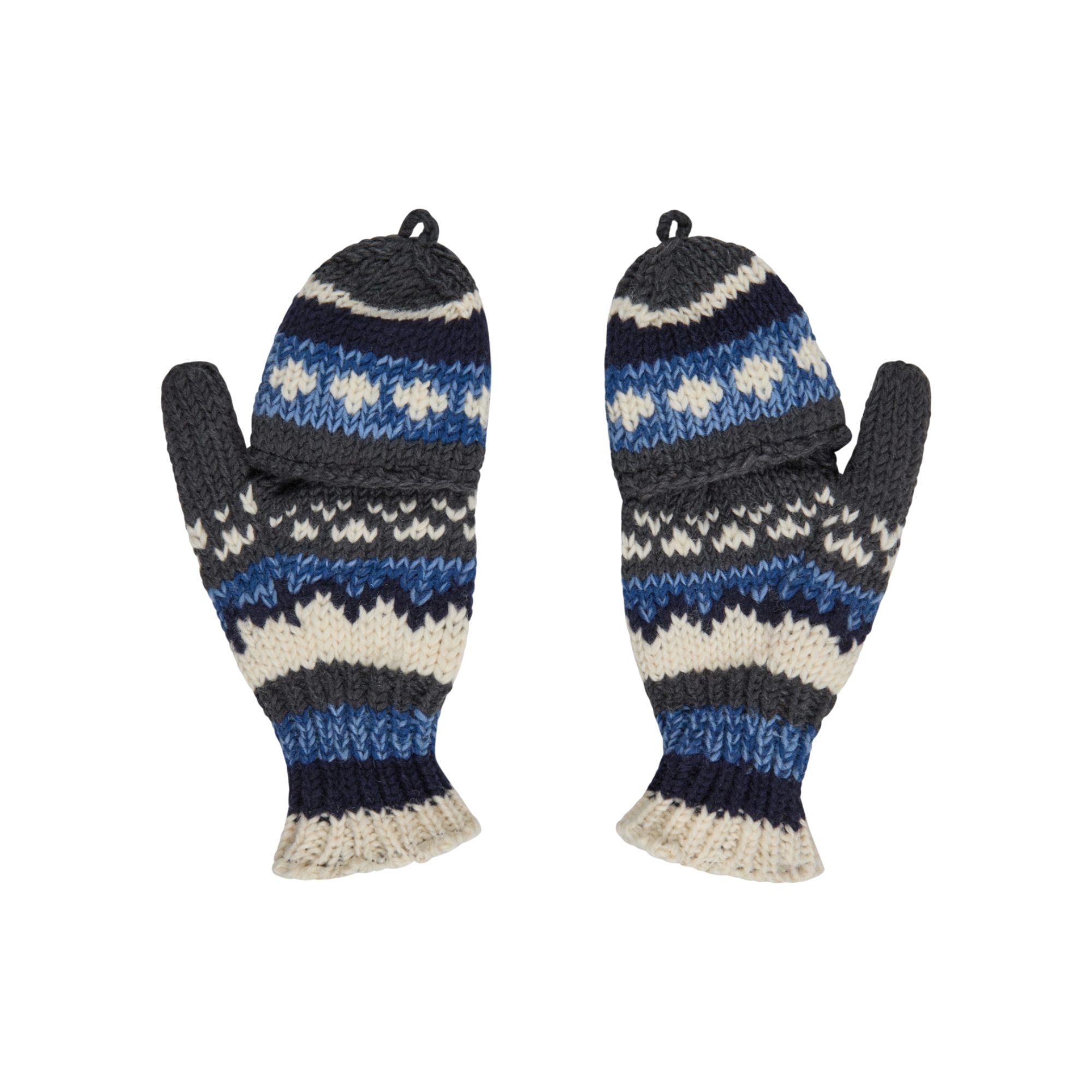 THC Natural Line Strickhandschuhe THC Klapphandschuhe 816 (1-St., 1 Paar) abklappbare Fingerspitzen