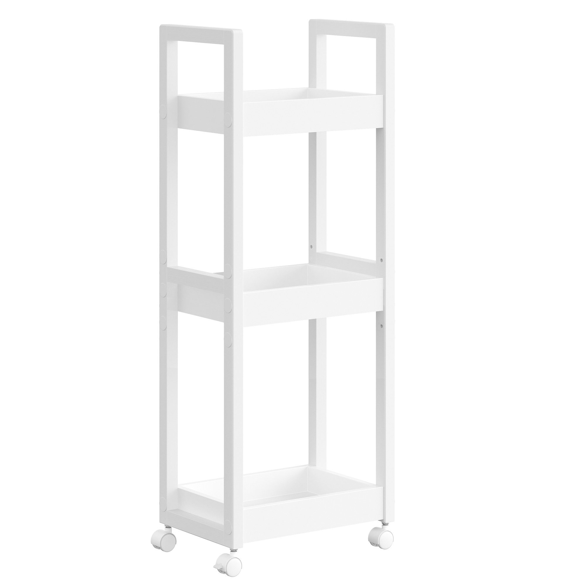 SONGMICS Badregal BCB083, SONGMICS Rollwagen, Badezimmerregal mit 3 Ebenen günstig online kaufen