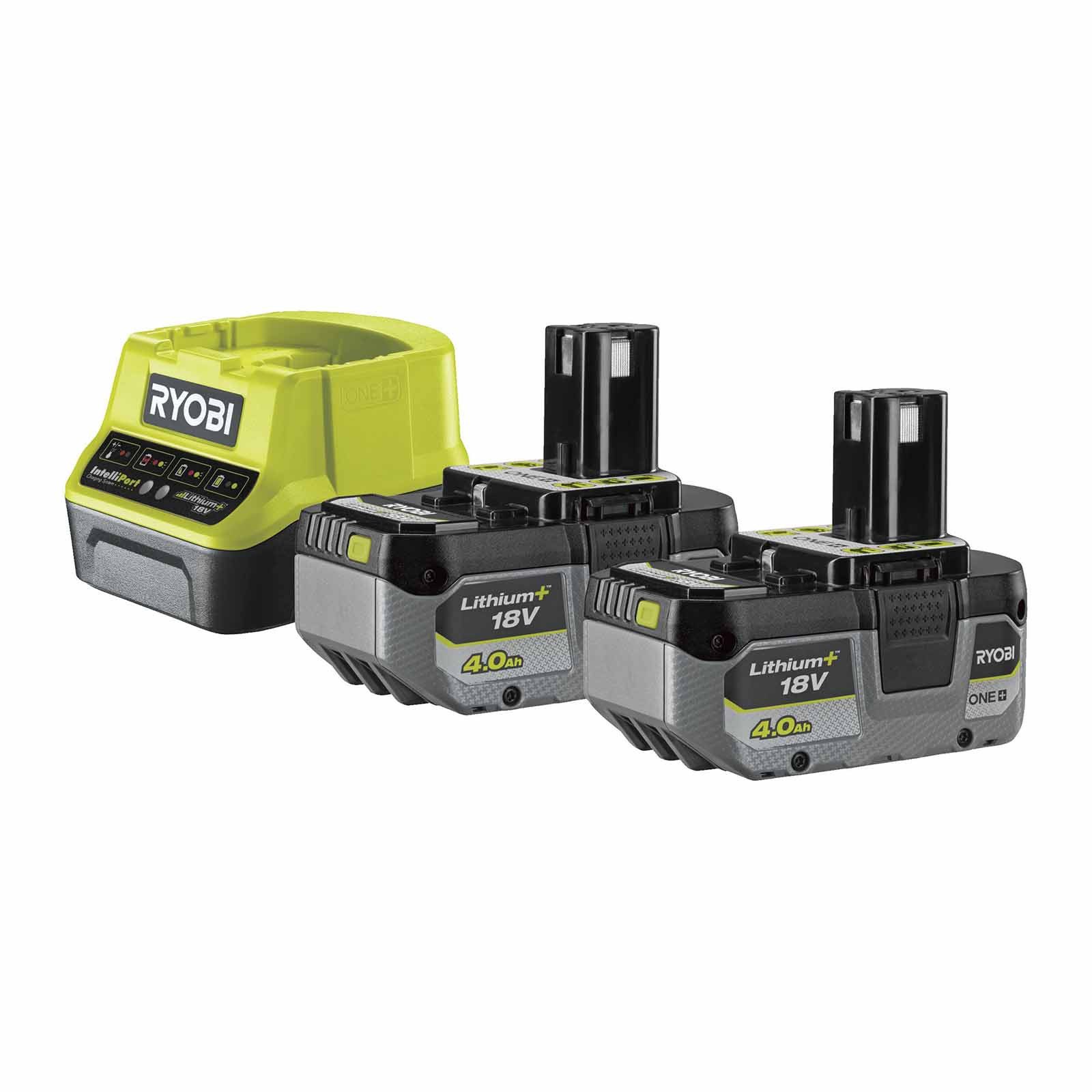 Ryobi Akku-Starter-Set RC18120-240X 2x 18V 4Ah, ONE+ Akku, Li-Ionen Zusatz-Akku RC18120-240X (18 V)