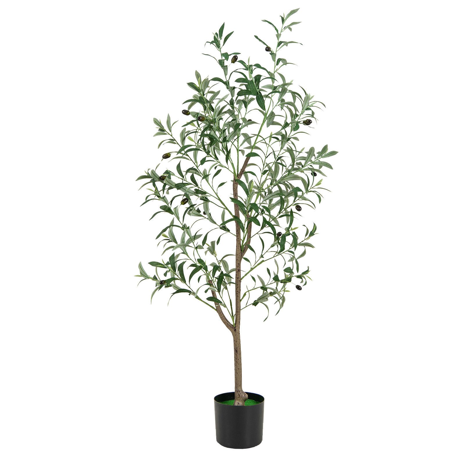 Kunstpflanze Olivenbäume, COSTWAY, Höhe 130 cm, 130 cm künstliche Olivenbäu günstig online kaufen