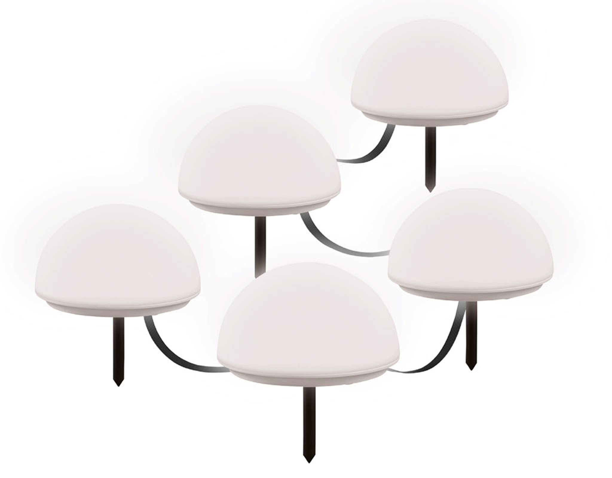 Livarno home Gartenleuchte Livarno home LED-Bodenlichterkette 5er dimmbar Z günstig online kaufen