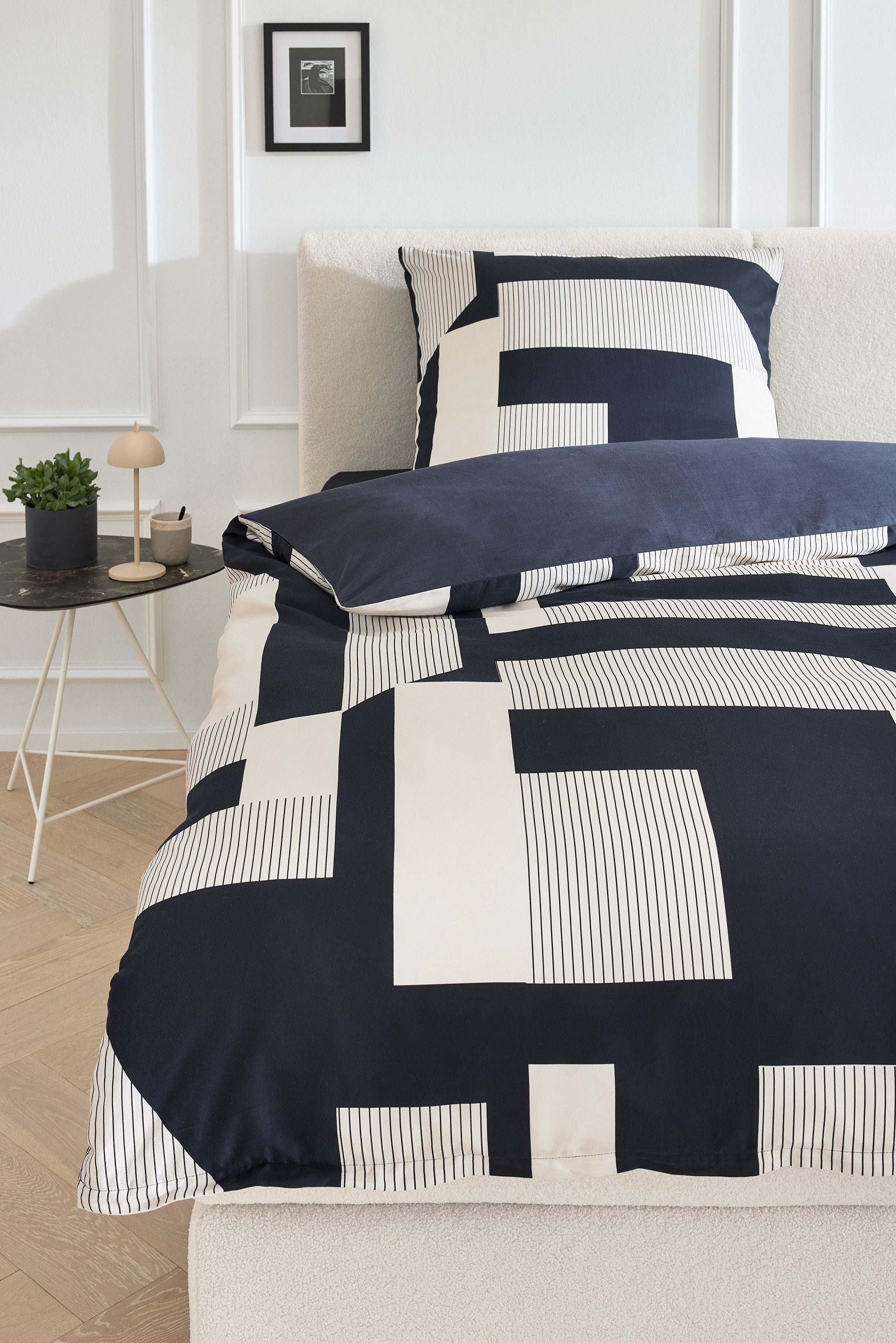 Musterring Wendebettwäsche Slow, Satin, 2 teilig, günstig online kaufen