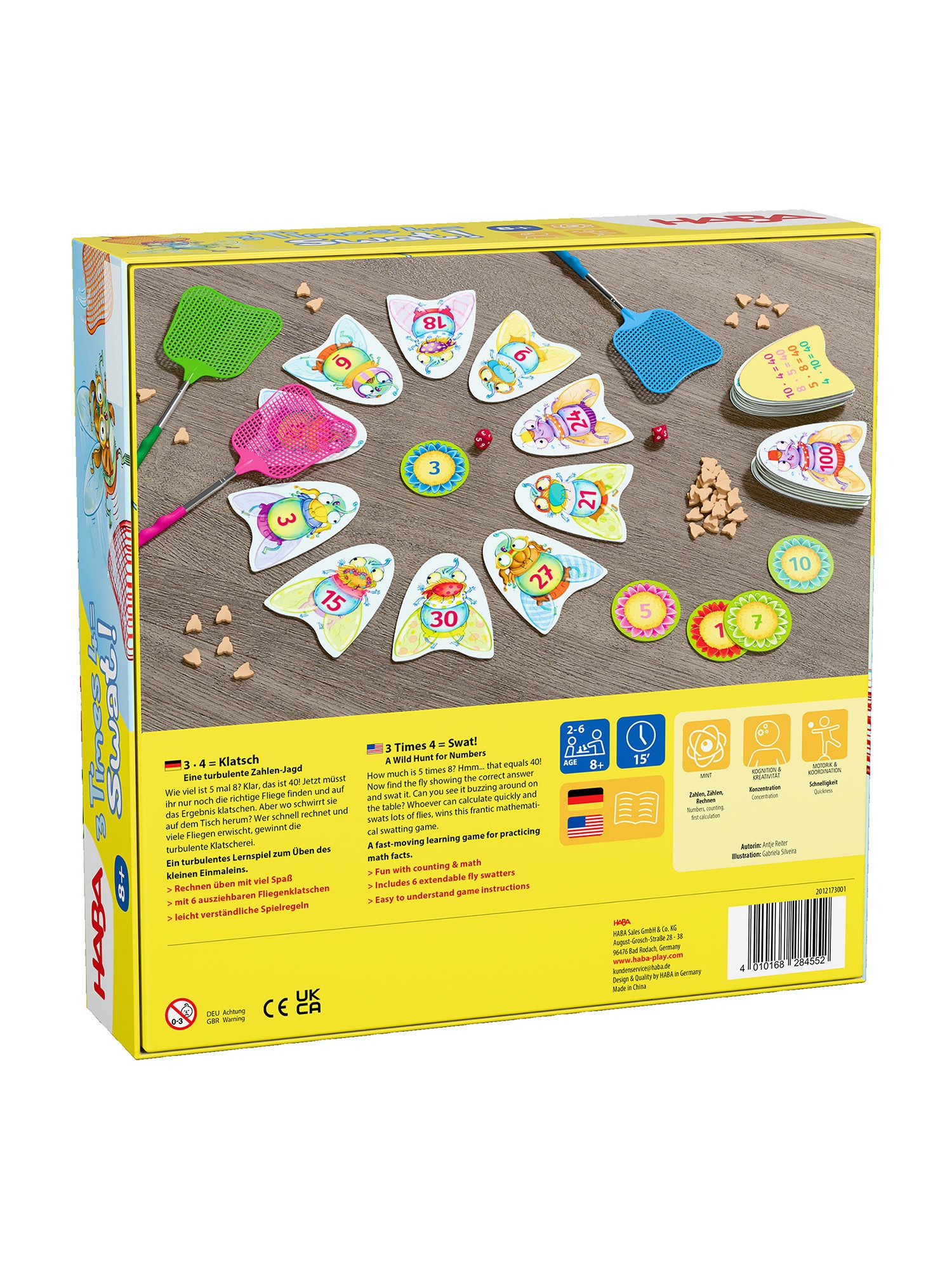 Haba Spiel 3x4 = Klatsch, unisex neutral