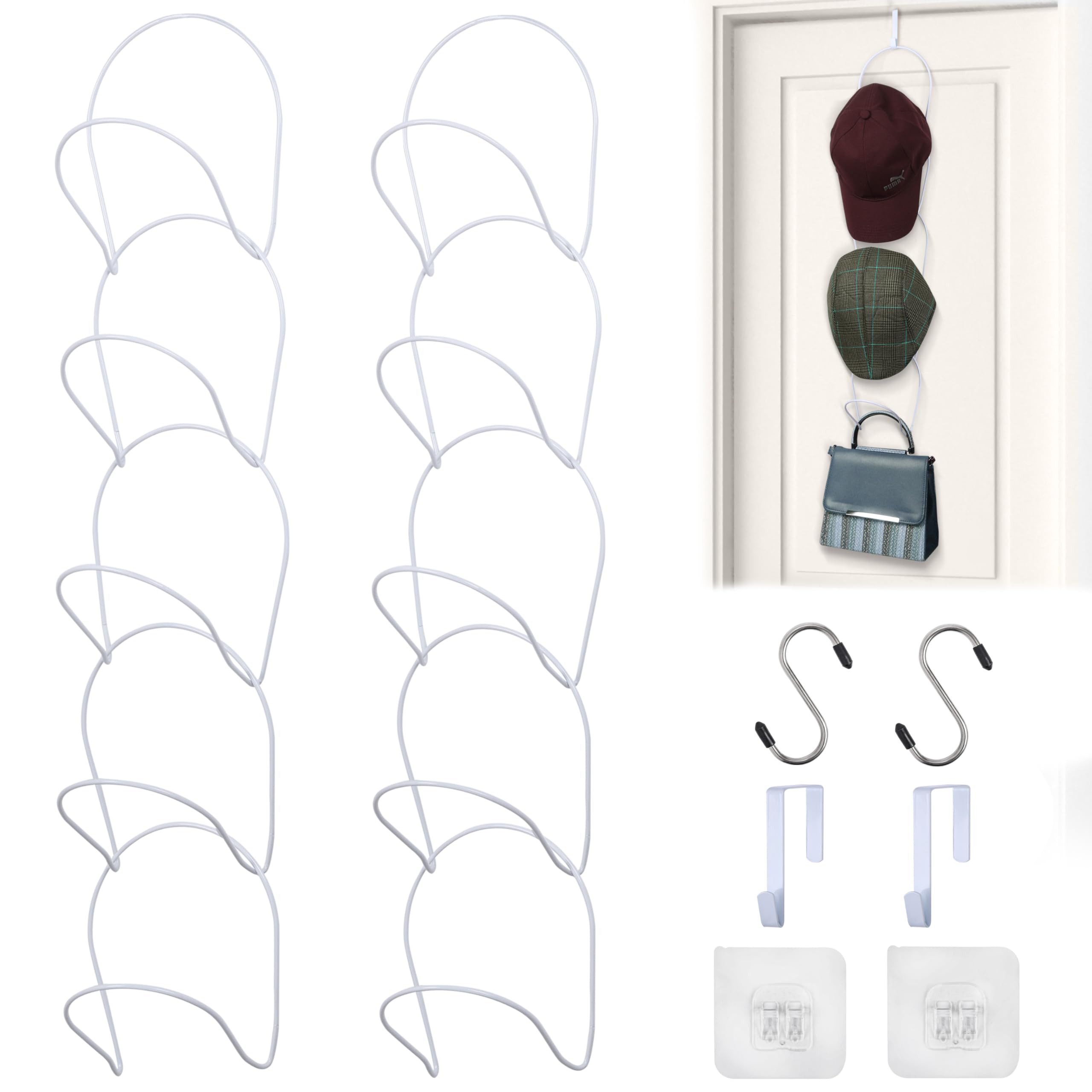 Dekoobjekt Belle Vous 10er Pack Hutablage Garderobe Cap Halter - Selbstklebende