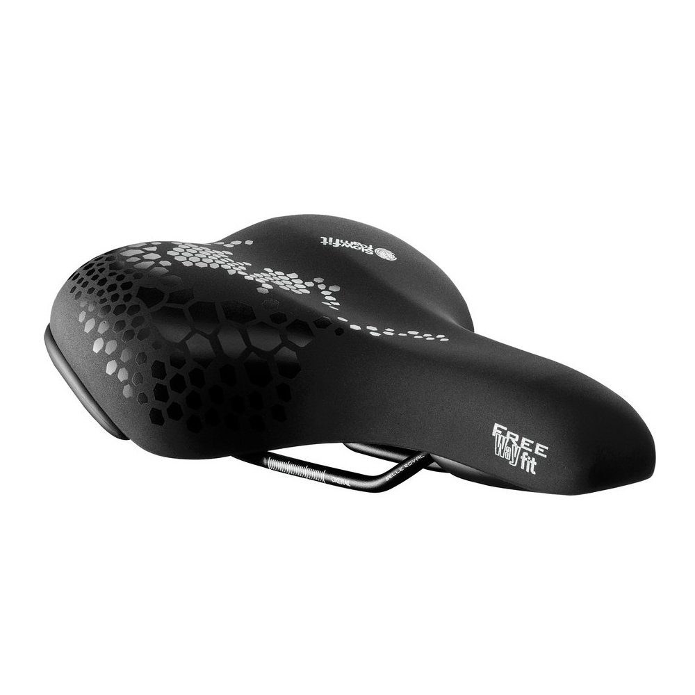 Fahrradsattel Sattel Freeway Fit Classic schwarz, Damen, 260x188mm, moderate