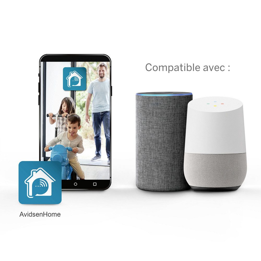 Avidsen Überwachungskamera Avidsen Homecam Outdoor 127052 WLAN IP Überwachungskamera 1920 x 108 (127052 (Homecam Outdoor)