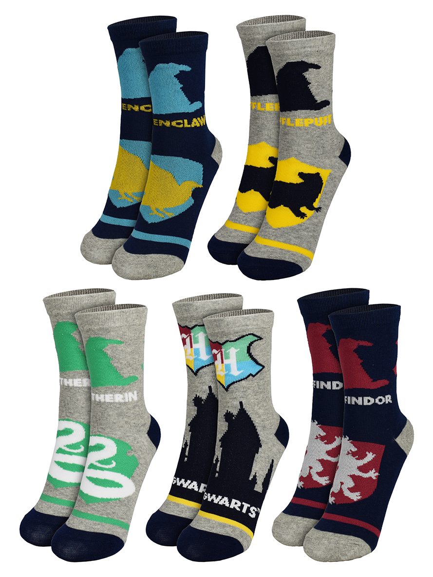 Socken Harry Potter Socken Sneaker Kindersocken Söckchen 5er Pack