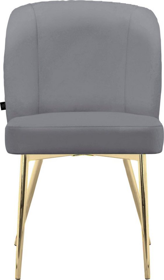 Leonique Esszimmerstuhl Felicity (2 St), im 2er Set erhältlich, mit Sitz  und Rücken gepolstert, Sitzhöhe 48 cm
