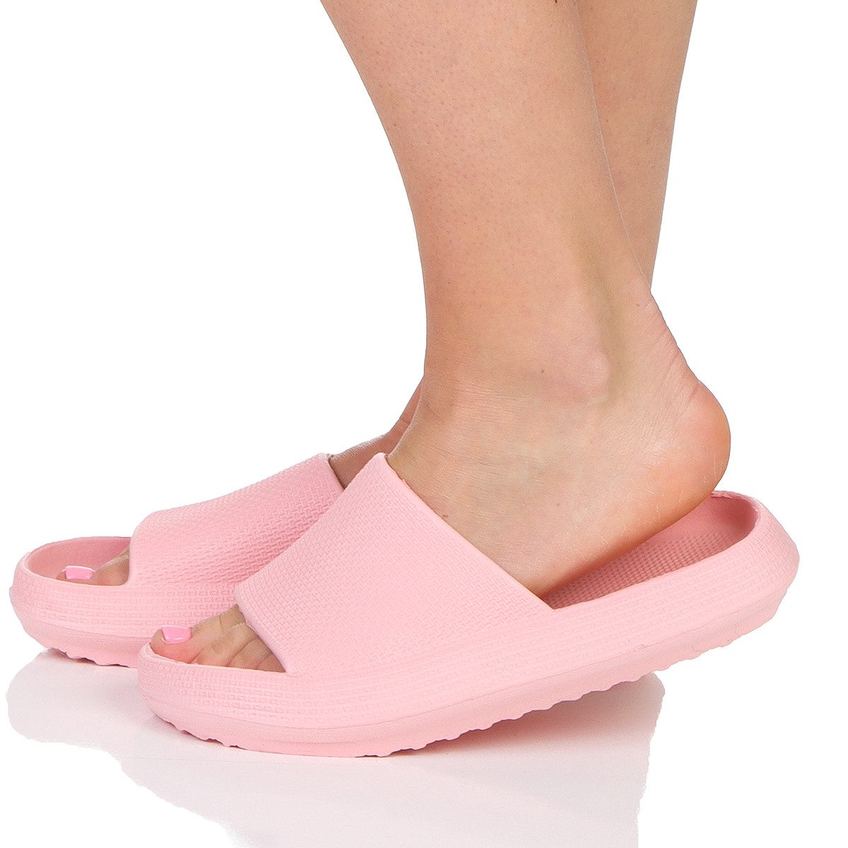 simaranda Herren Damen Schlappen 4446 42-43 Rosa Schlappen