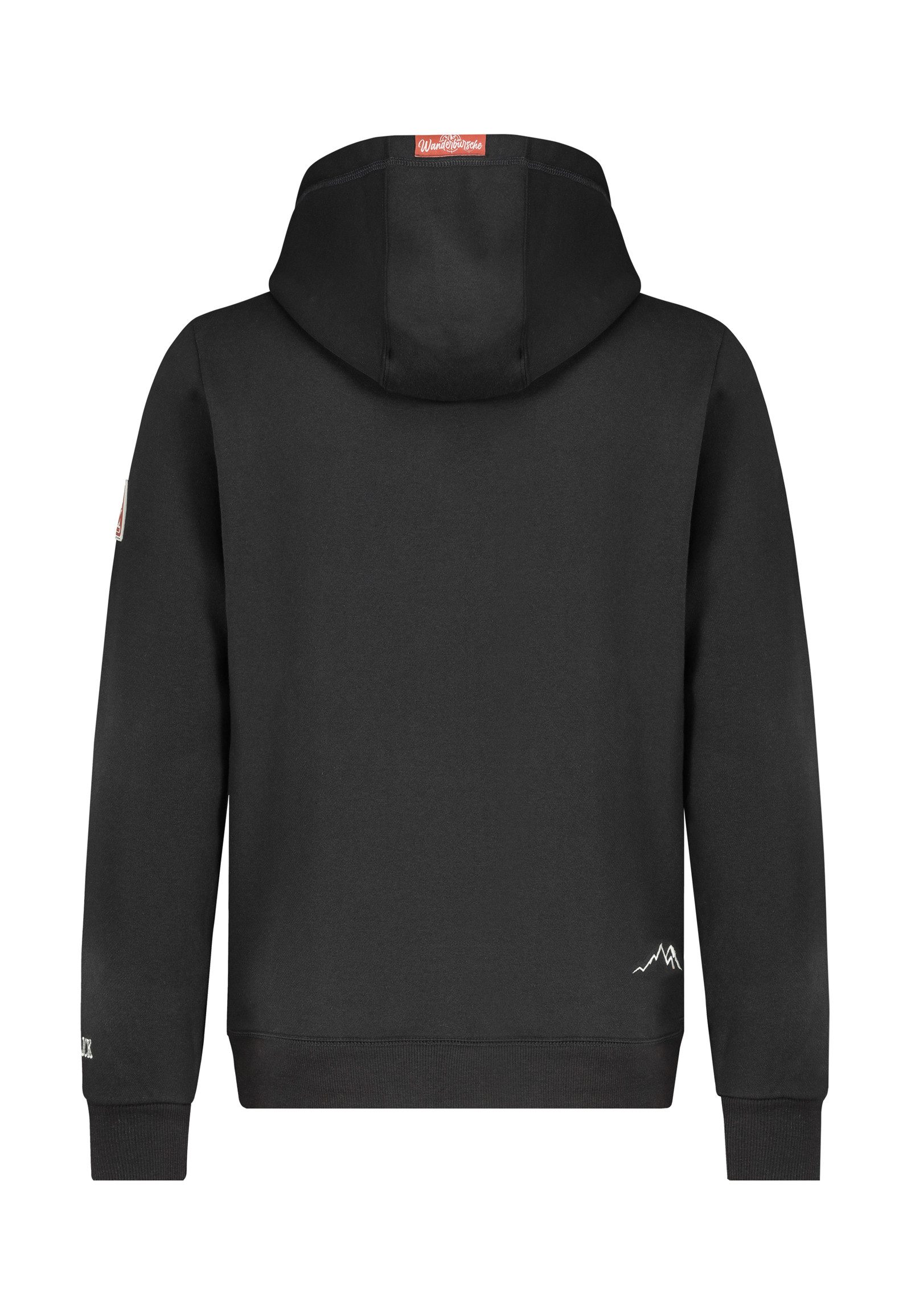 SUBLEVEL Kapuzenpullover Herren Kapuzenpullover mit Berg-Wanderprint Sweate günstig online kaufen