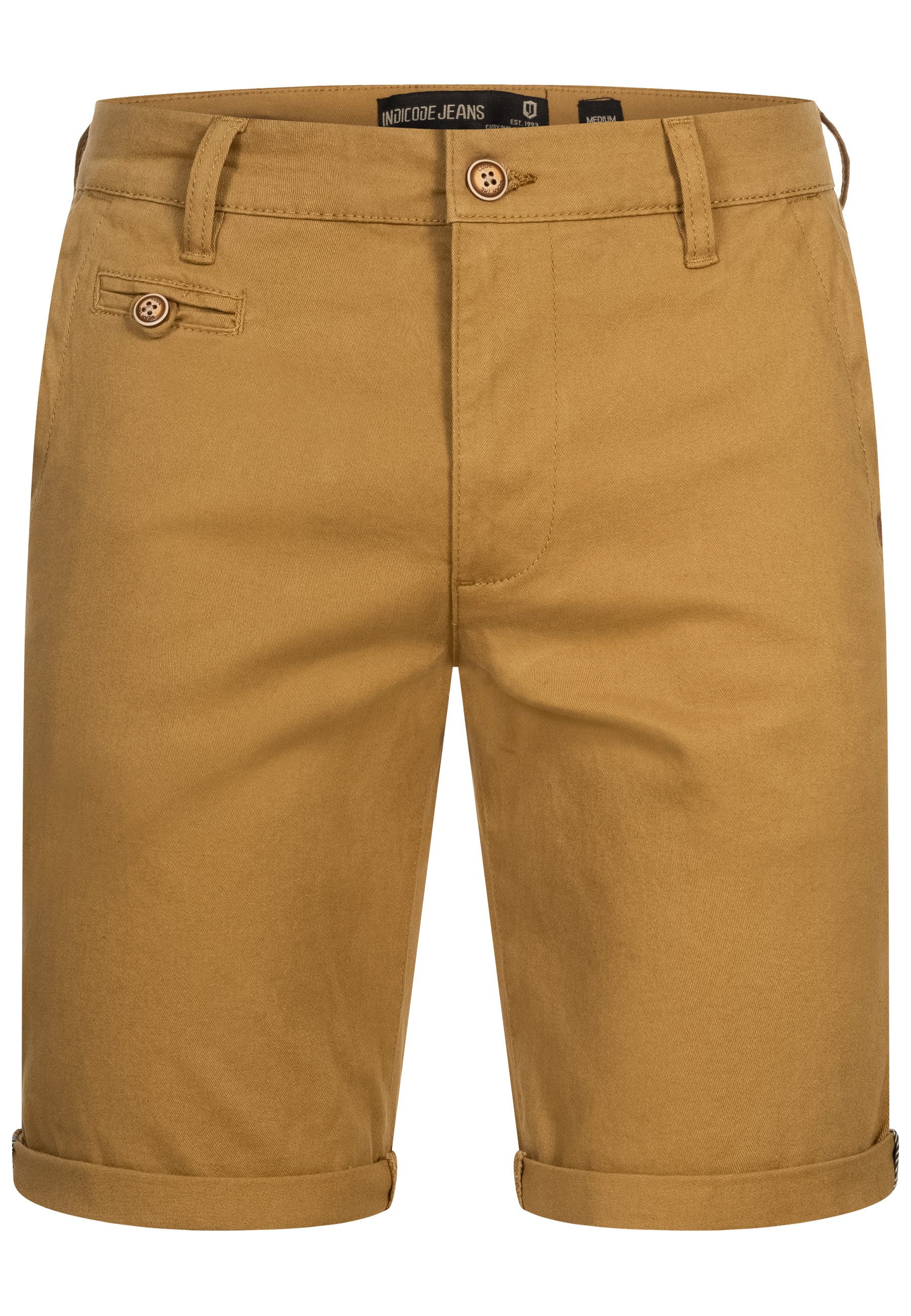 Indicode Chinoshorts Herren Cuba Chino Shorts Herrenshorts aus Baumwollgemi günstig online kaufen