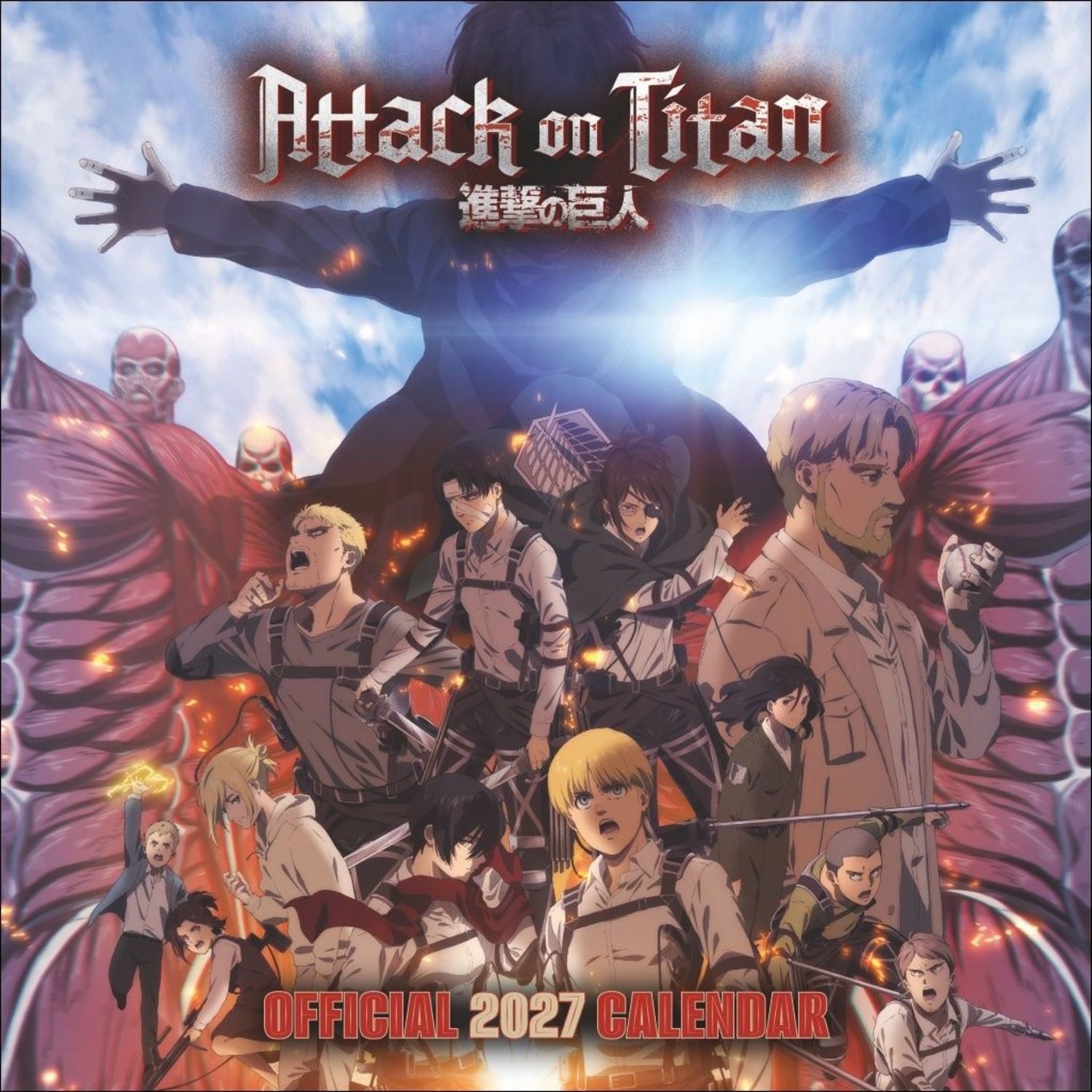 Danilo Wandkalender Attack on Titan Broschurkalender 2027