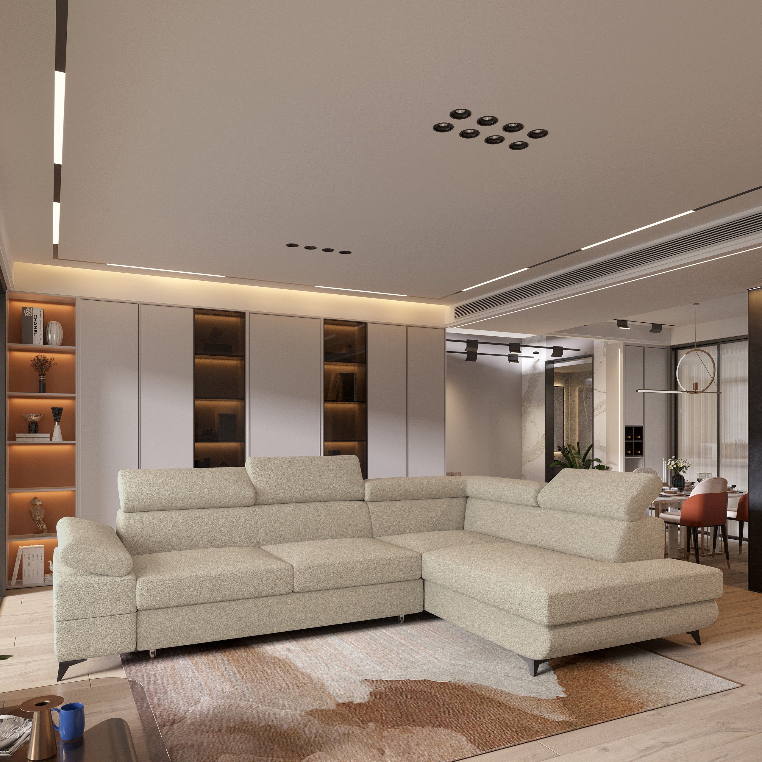 Masseno Ecksofa FAVIEN mit Schlaffunktion L-Form, günstig online kaufen