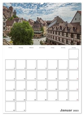 CALVENDO Wandkalender NÜRNBERG Bezauberndes Altstadtherz / Terminplaner (Premium, hochwertiger DIN A2 Wandkalender 2023, Kunstdruck in Hochglanz)
