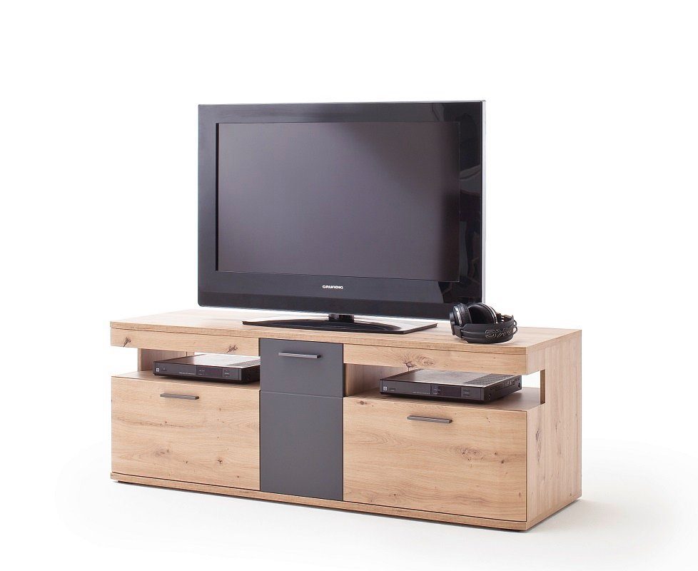 MCA furniture Lowboard TV-Board Cortona, Balkeneiche / anthrazit