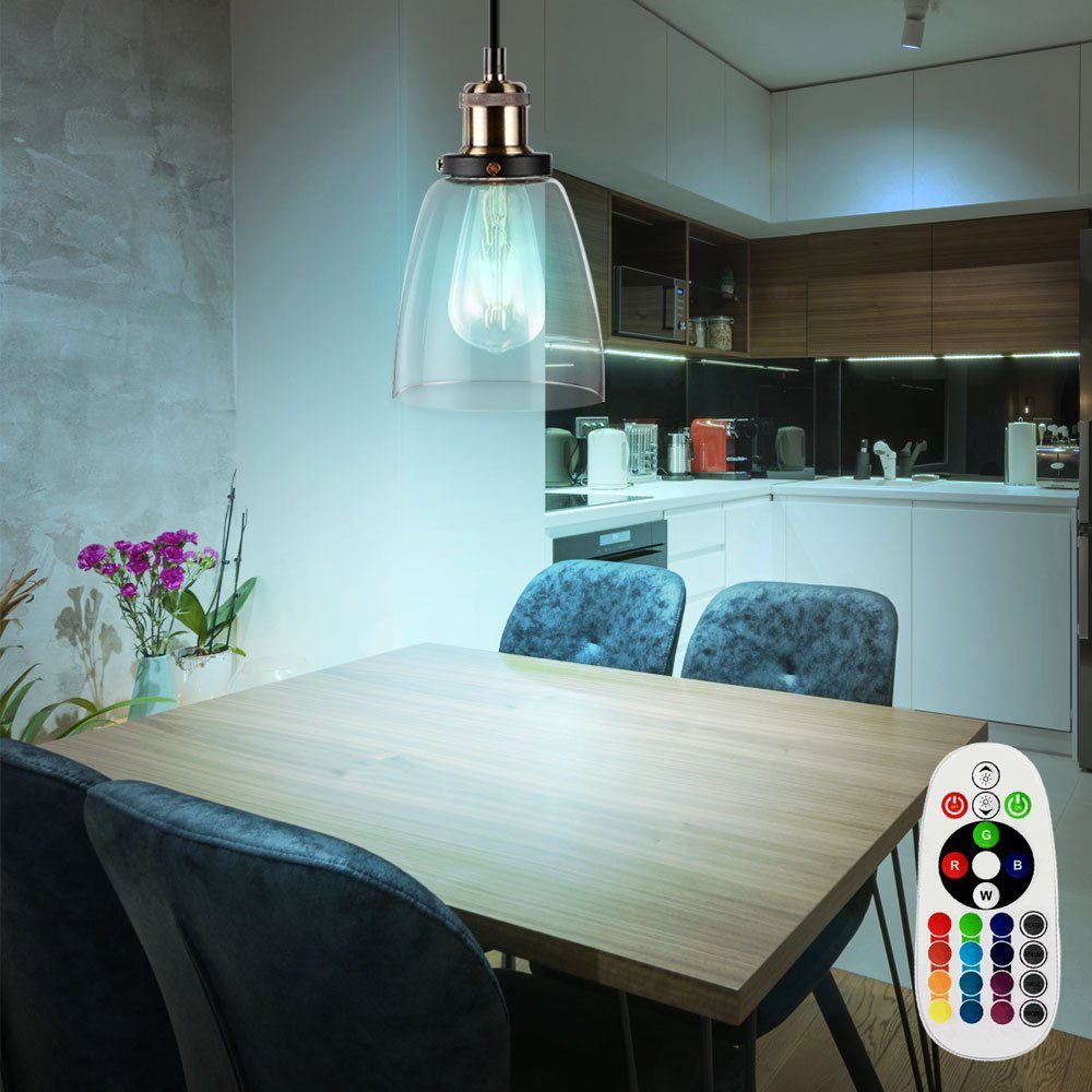 etc-shop LED Hänge Pendelleuchte, Leuchtmittel Lampe Büro Warmweiß, inklusive, Farbwechsel, Decken Beleuchtung Pendel dimmbar