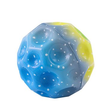 Fivejoy Spielball (3 Stück Jump Ball,Moon Ball Hohe Springender Globe Jump Ball EIN Knallendes Geräusch Machen Gummiball Spaceballs 7 cm Galaxy Ball Mini Bouncy Ball Bouncing Jumpball für Kinder Im Freien)