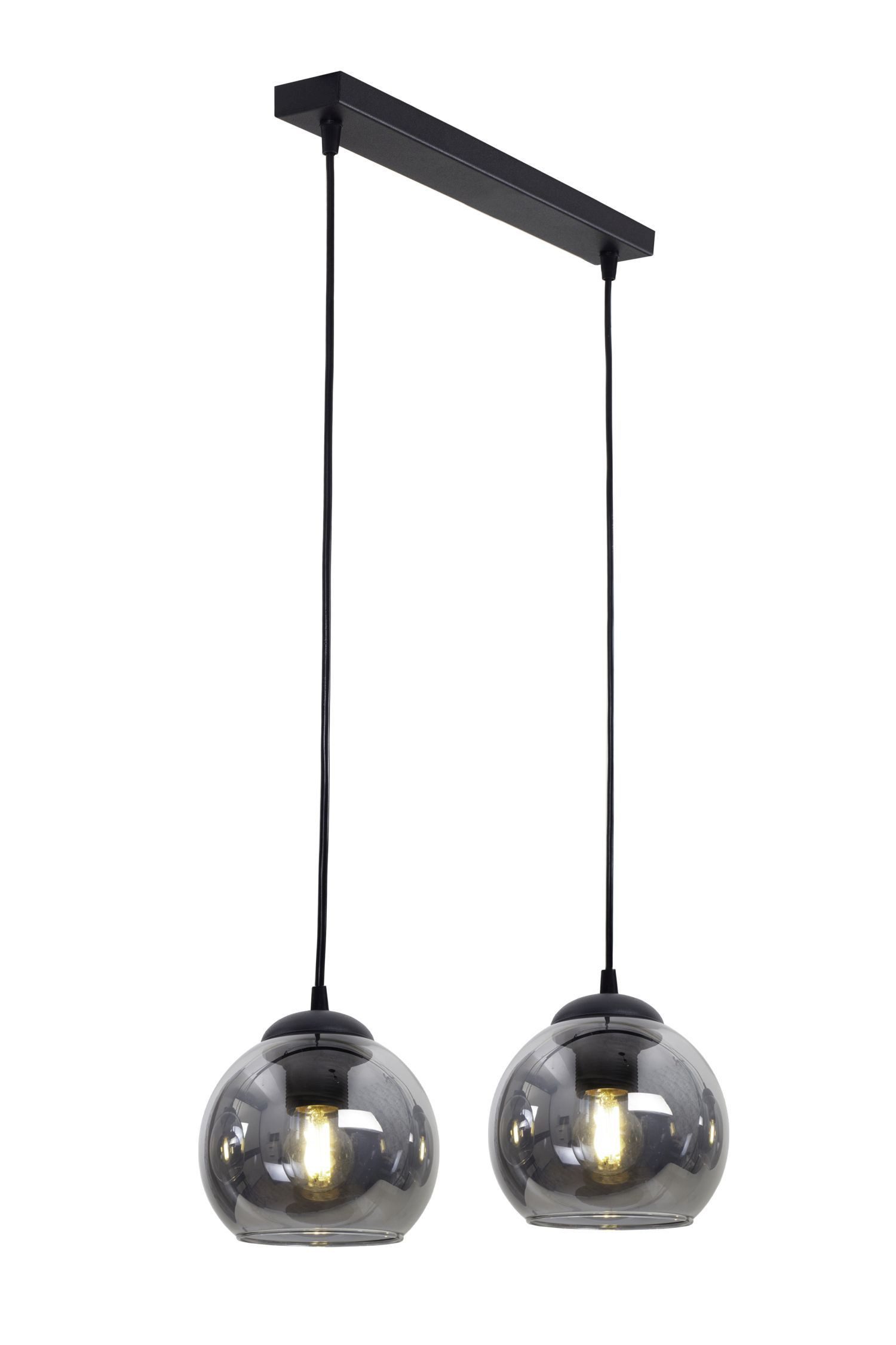 Licht-Erlebnisse Pendelleuchte STAMGUI, ohne Leuchtmittel, Rauchglas Metall günstig online kaufen