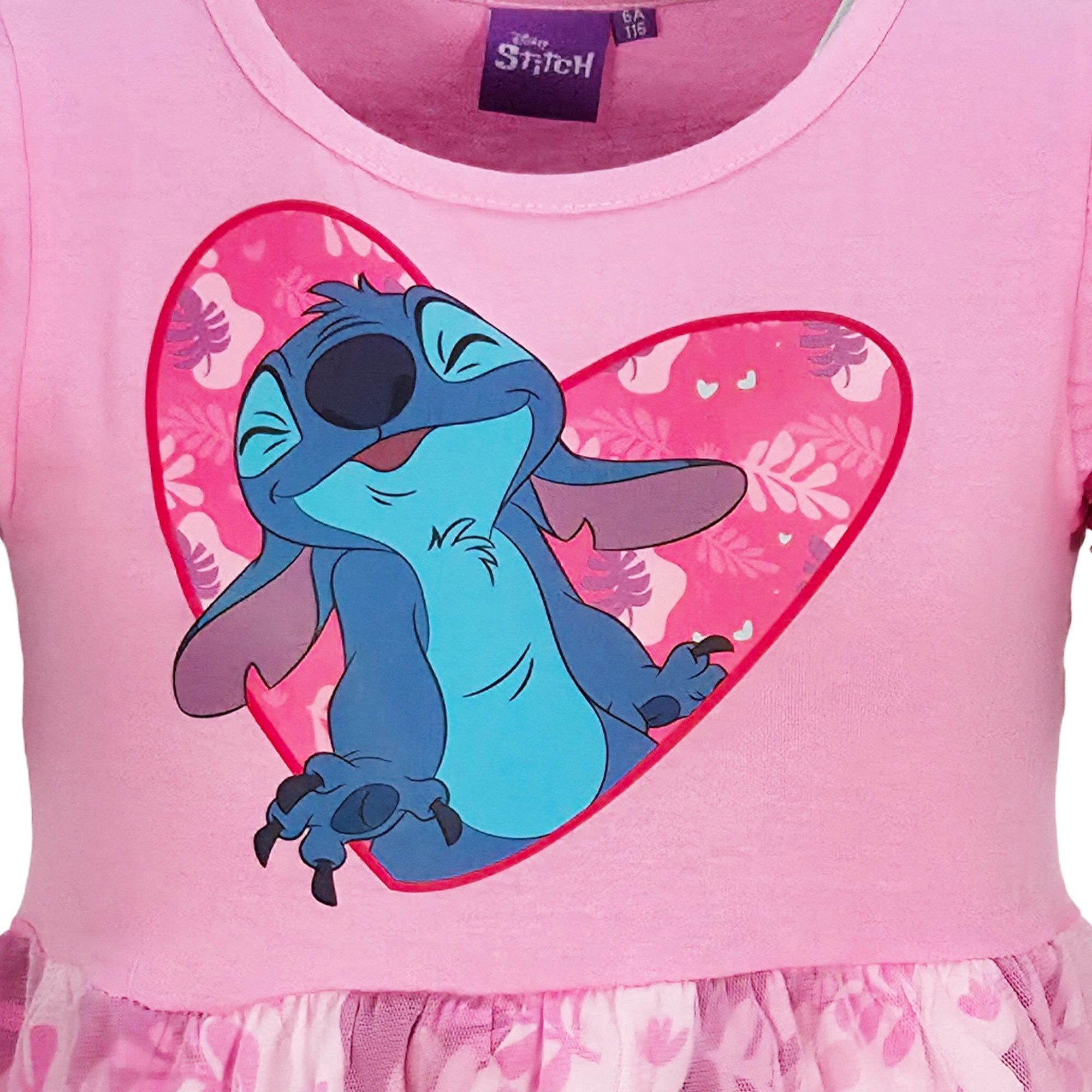 Disney Sommerkleid Disney Lilo und Stitch Kinder Mädchen Sommerkleid Kleid Gr. 92 bis 116 Baumwolle