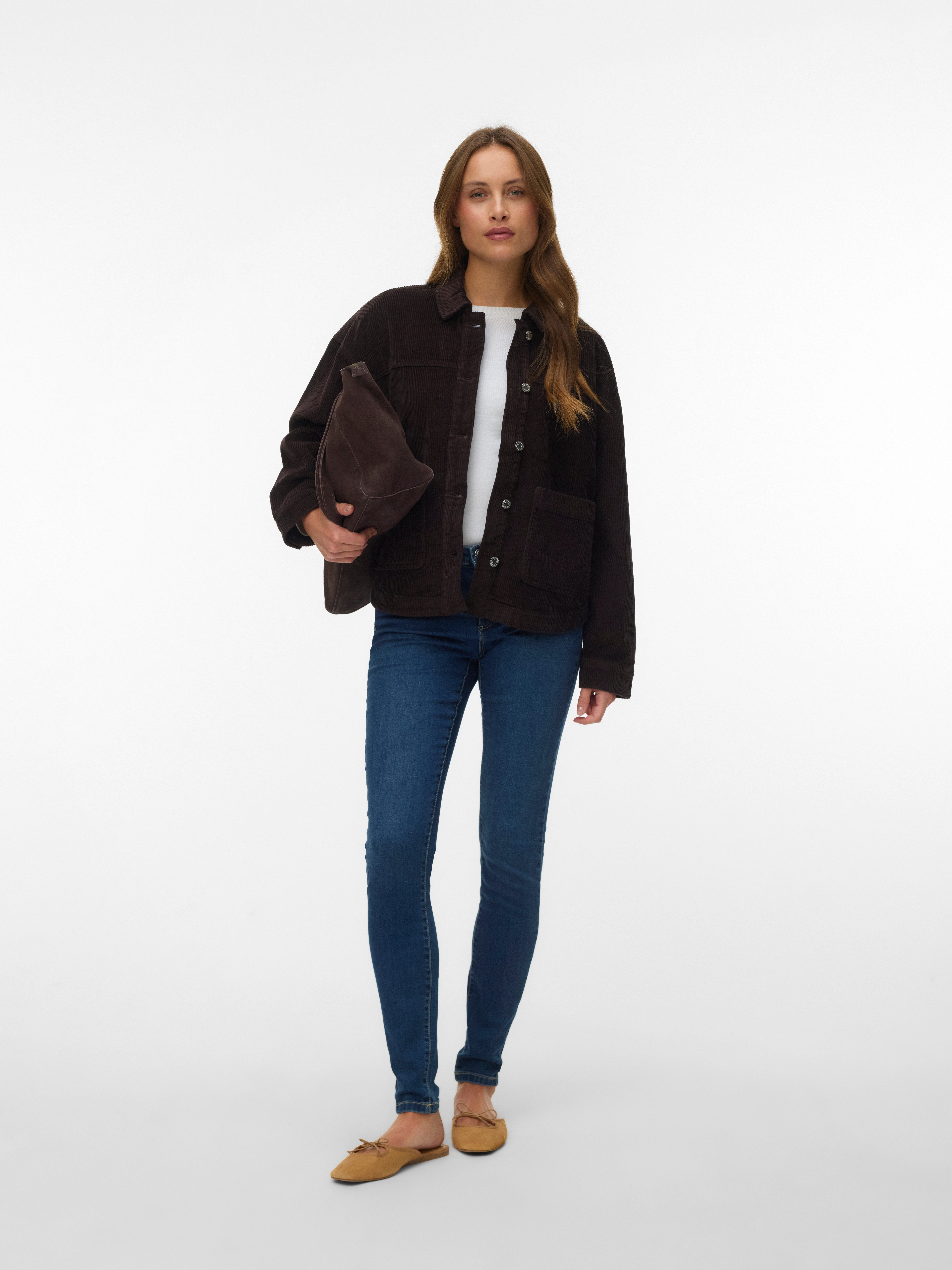 Vero Moda Cordjacke VMJAMIE LS CORDUROY SHACKET MIX NOOS Baumwolle – Bild 4 von 5