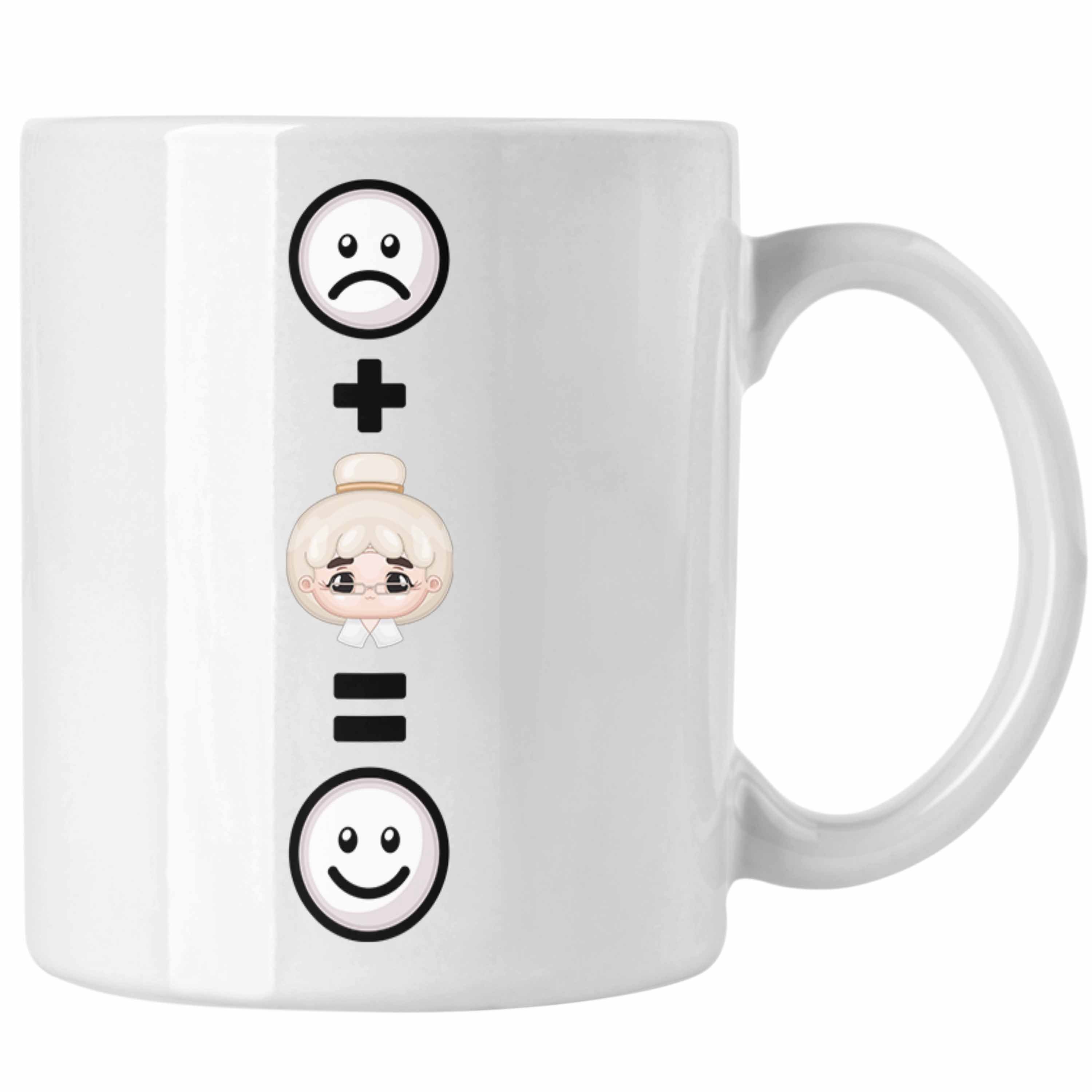 Tasse Weiss Geschenkid Oma Trendation Liebhaber für :(Oma) Oma Lustige Tasse Geschenk